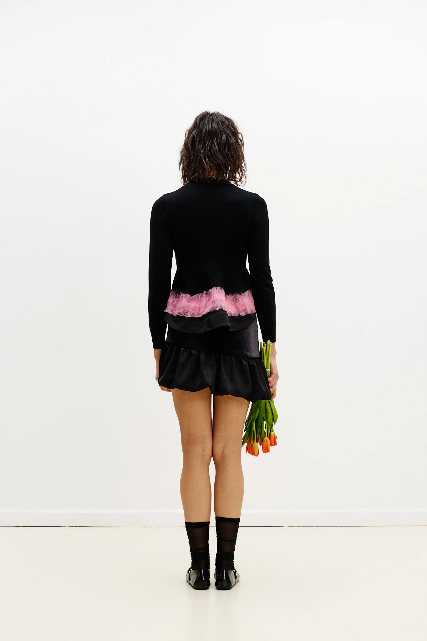 POSEY MIXED MEDIA WAVY MINI SKIRT - Image 4
