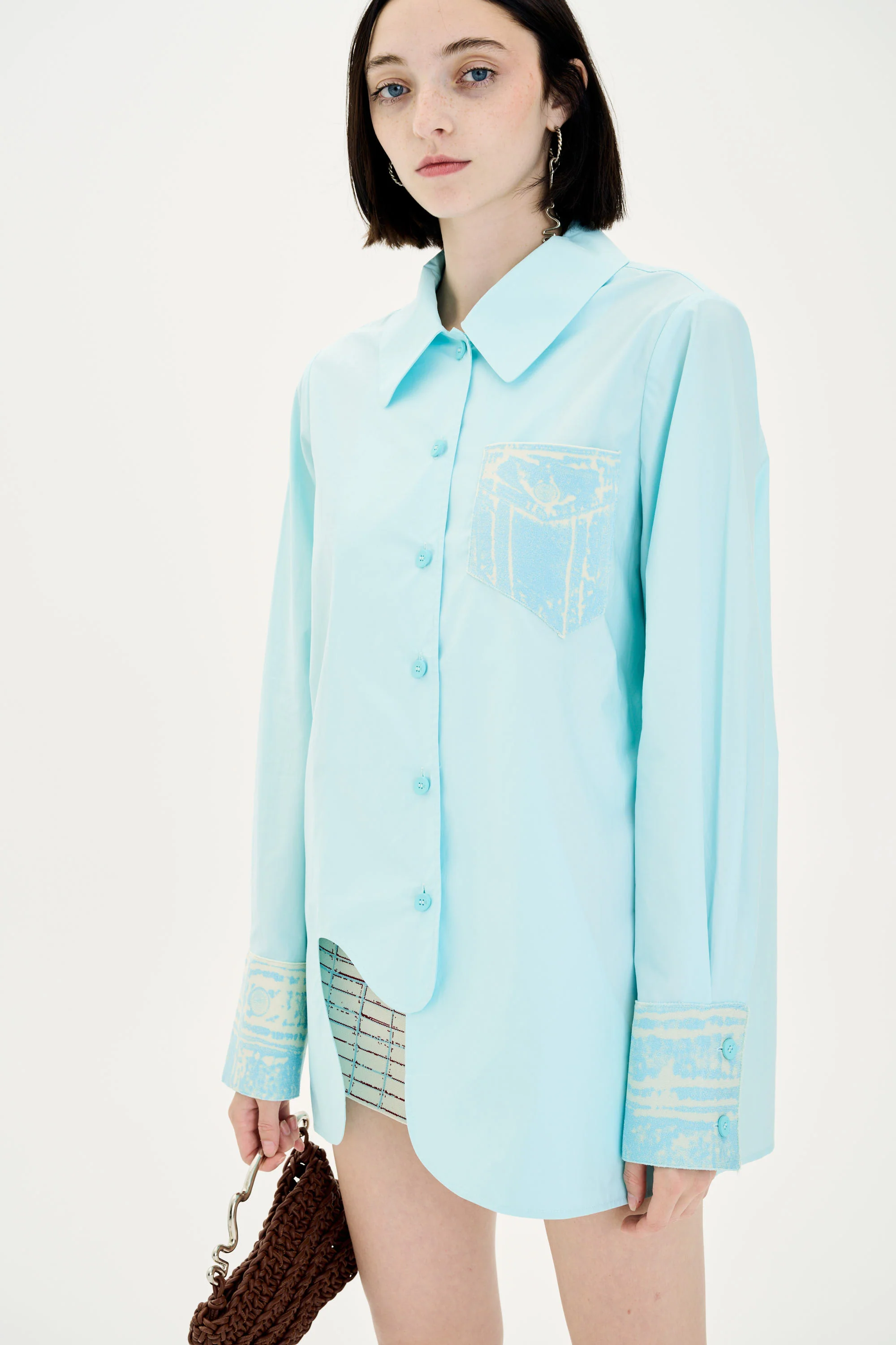 PROTEA MIXED MEDIA OVERSIZED SHIRT - Image 4