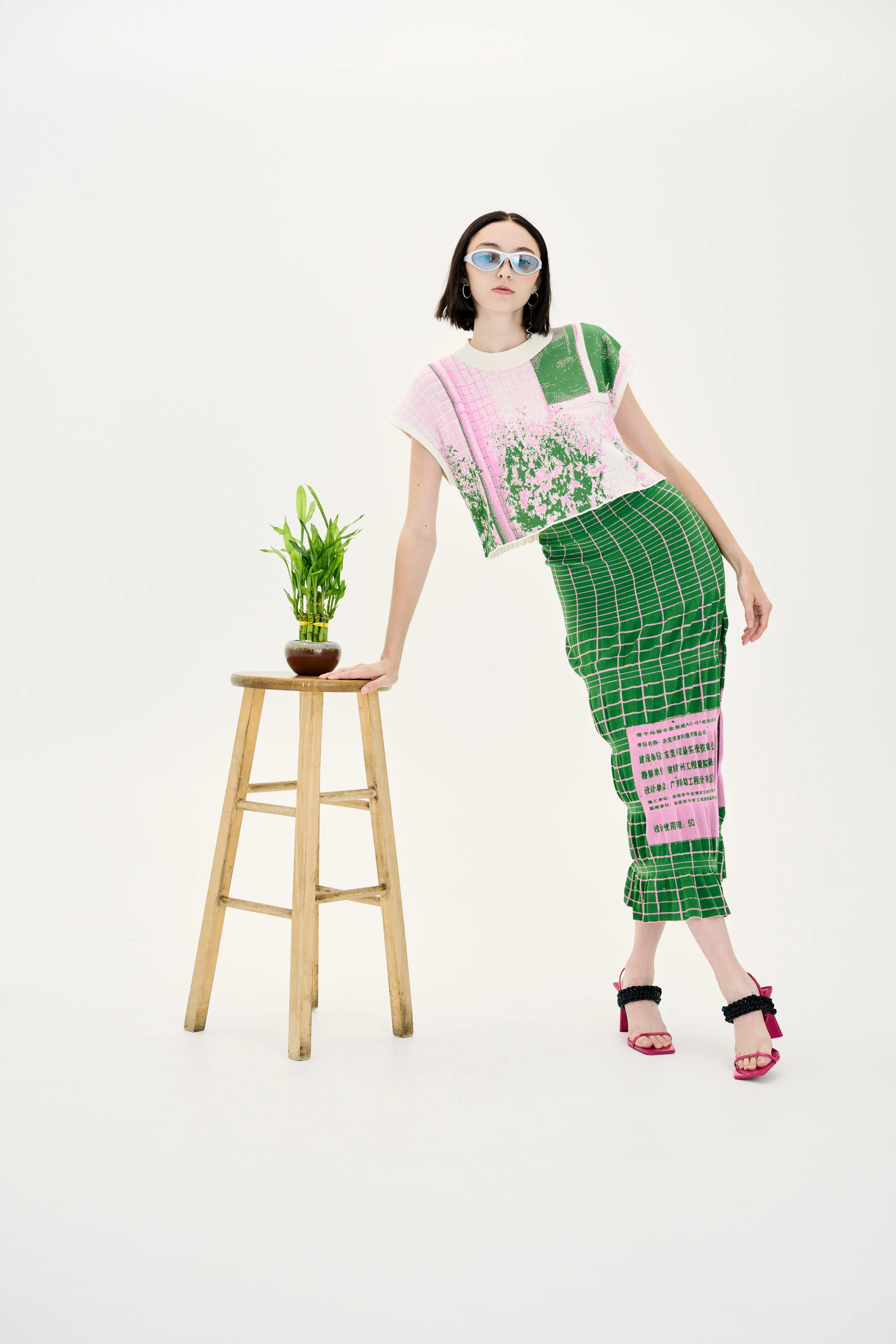 RABENDA TREE PRINT BOXY CROPPED TOP - Image 2