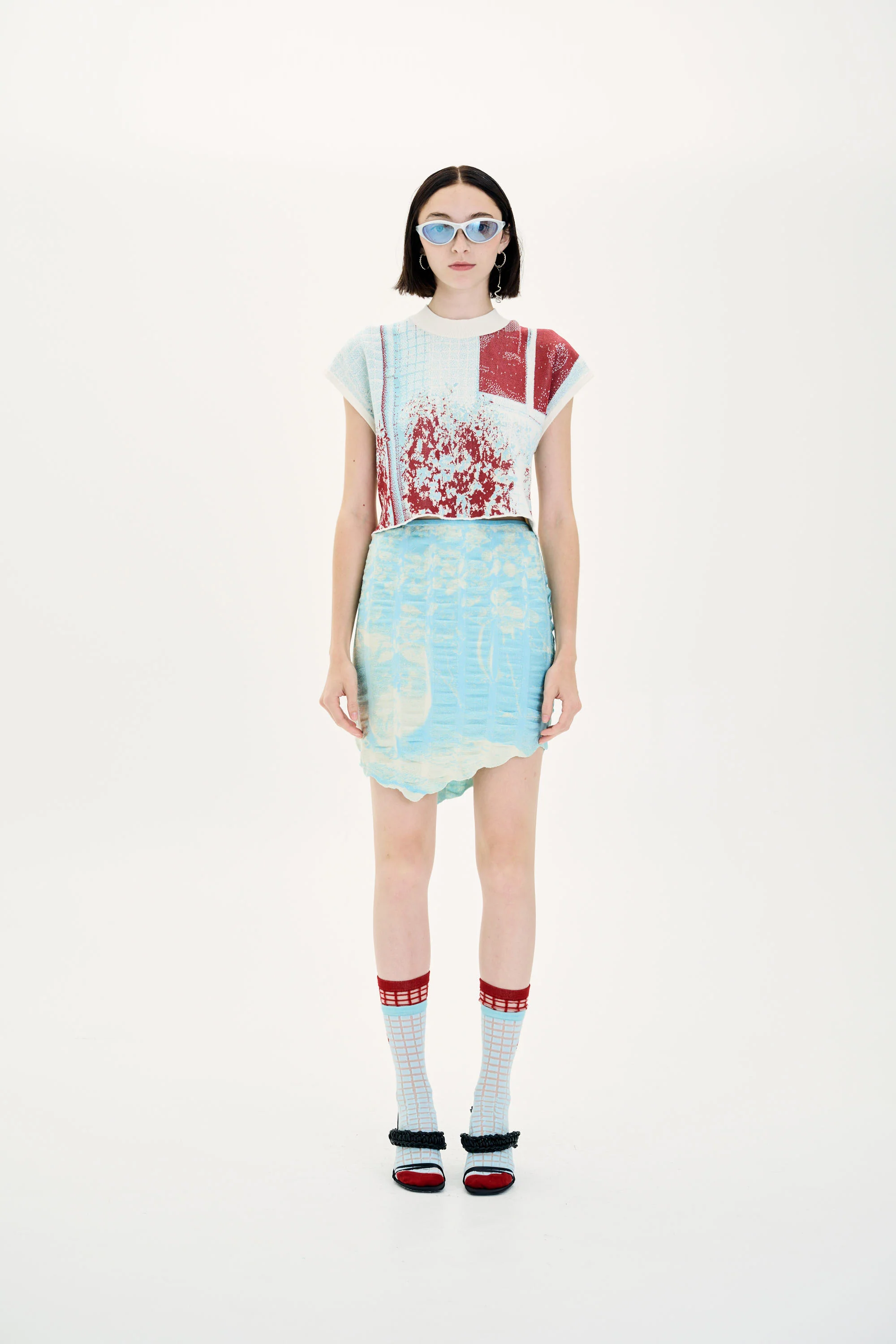 RABENDA TREE PRINT BOXY CROPPED TOP - Image 2
