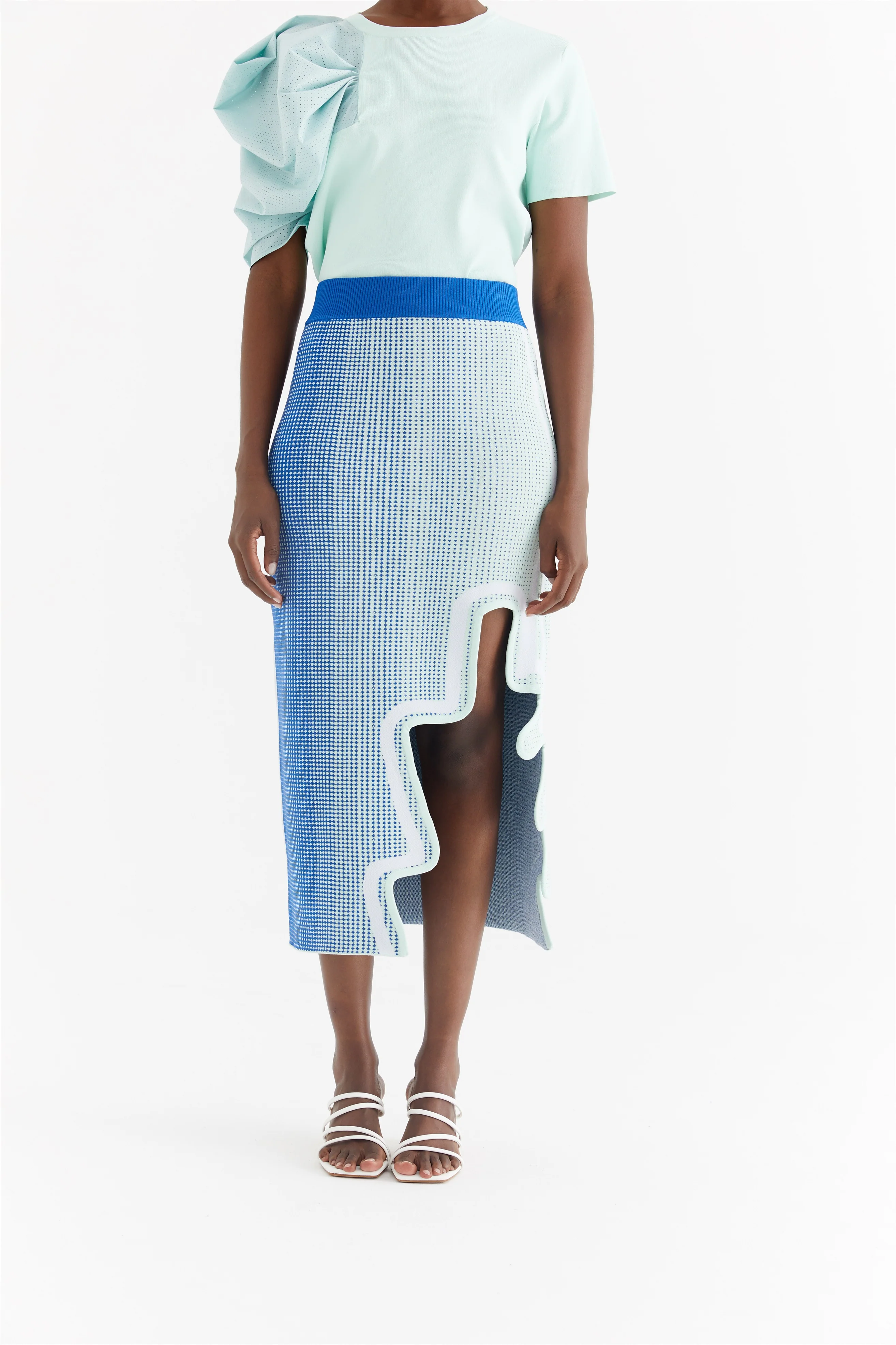 RAGO WAVY MIDI SKIRT - Image 2