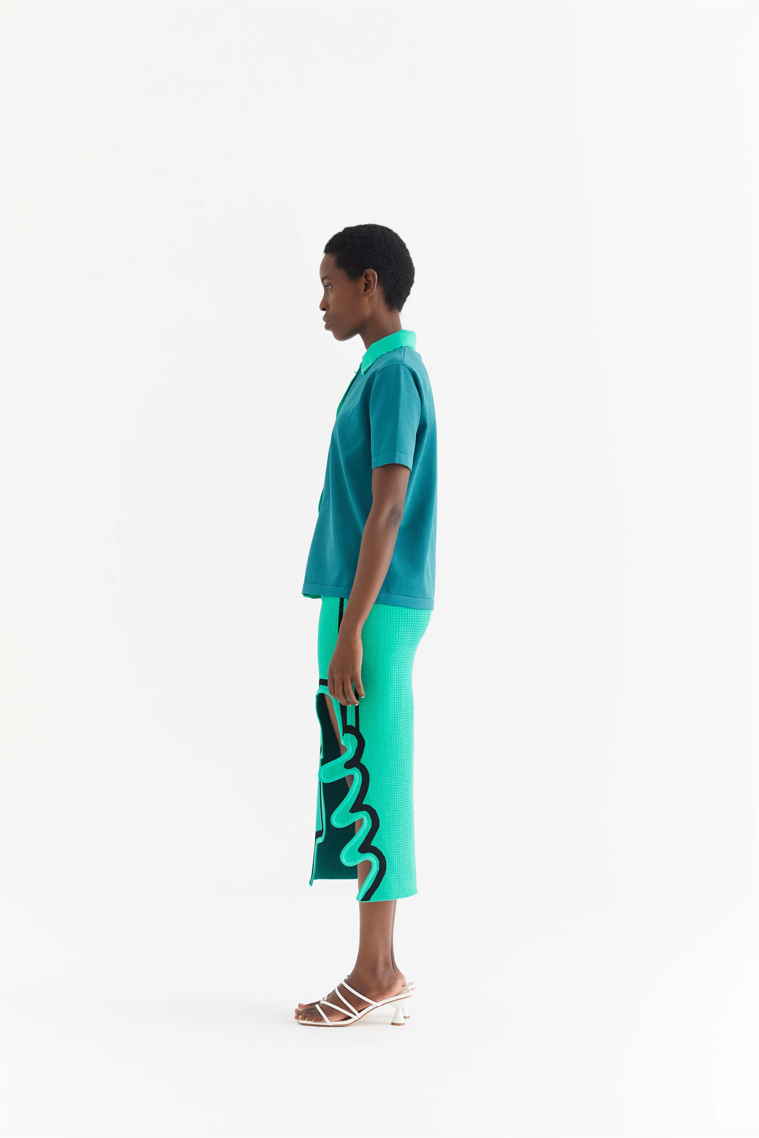 RAGO WAVY MIDI SKIRT - Image 2