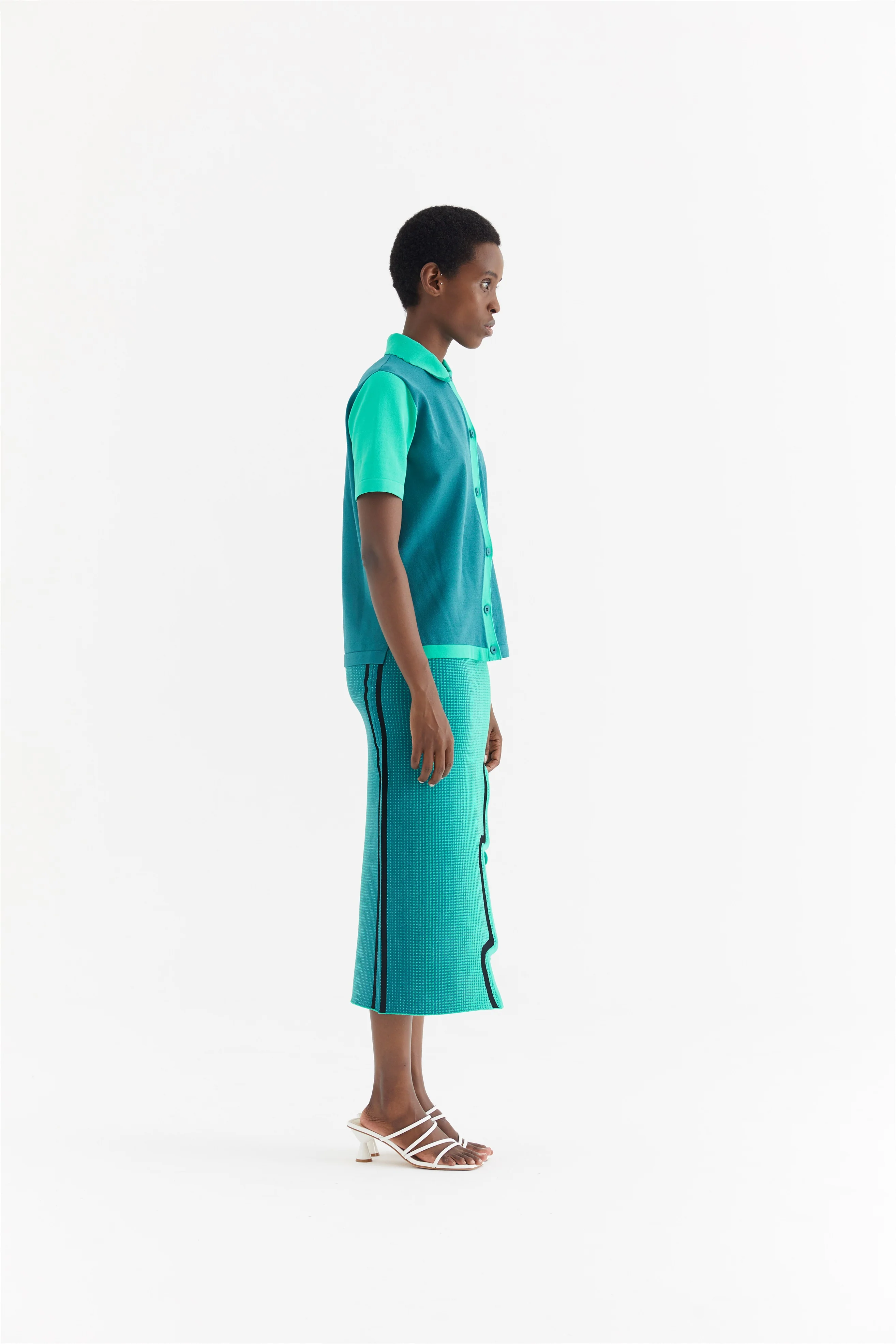 RAGO WAVY MIDI SKIRT - Image 4