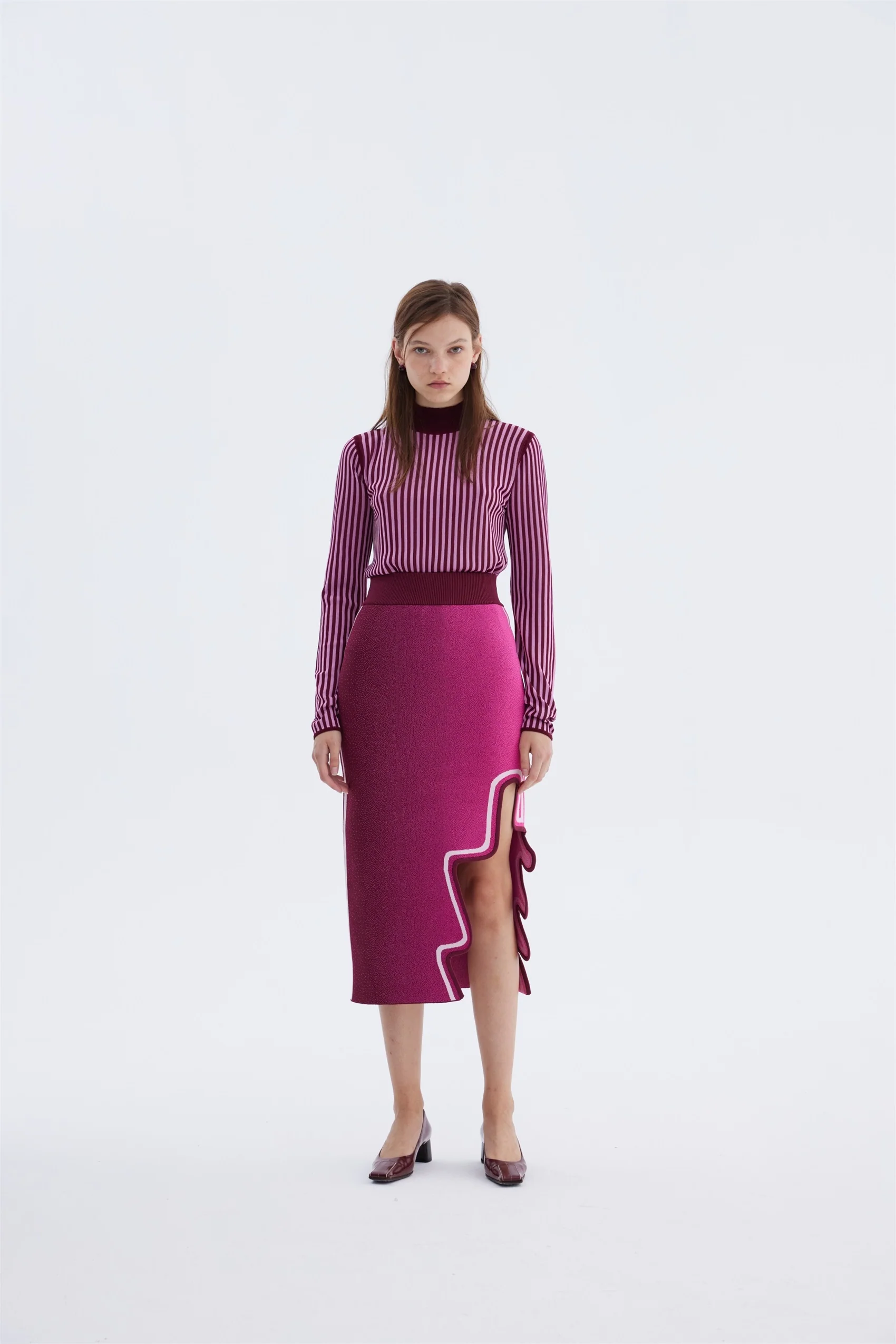 RAGO WAVY MIDI SKIRT - Image 3