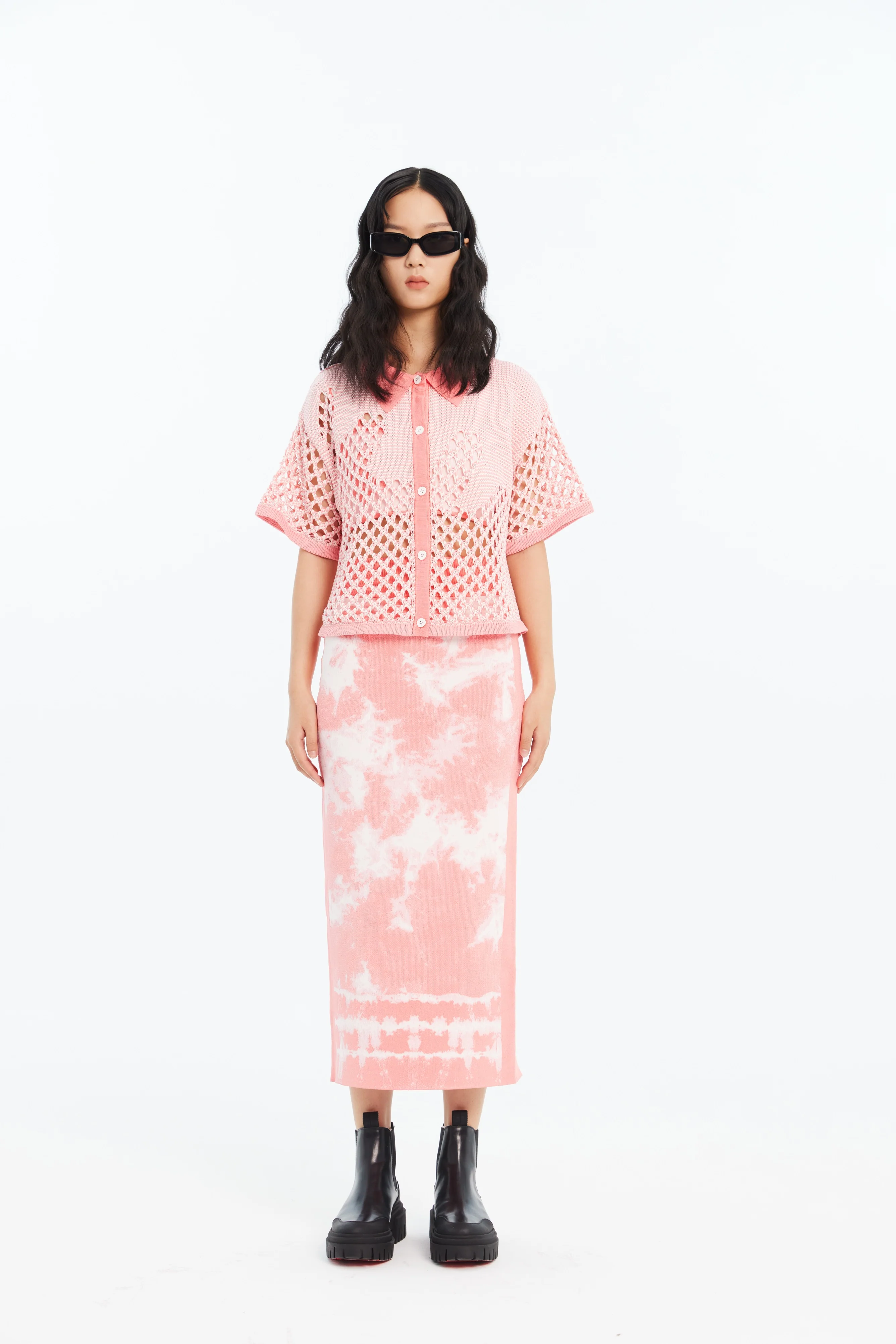 REESE ECO "TIE DYE" MIDI SKIRT - Image 2