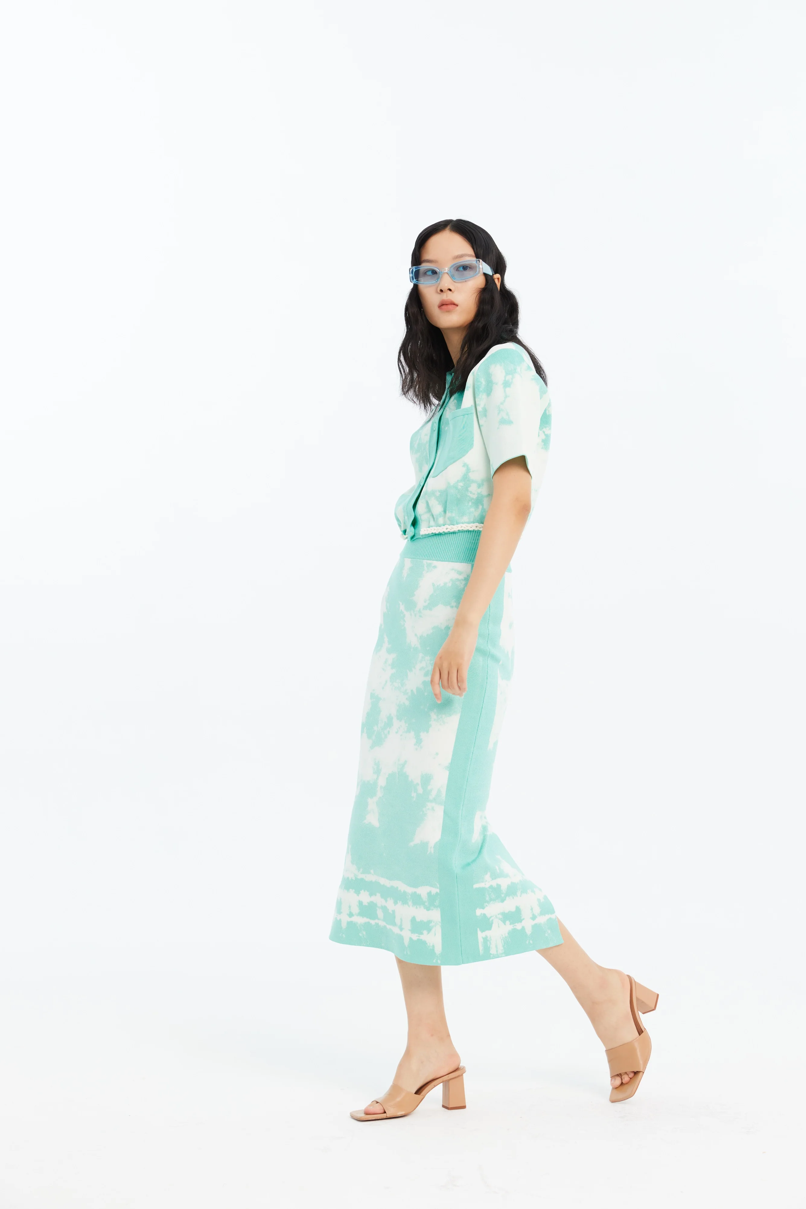 REESE ECO "TIE DYE" MIDI SKIRT - Image 3