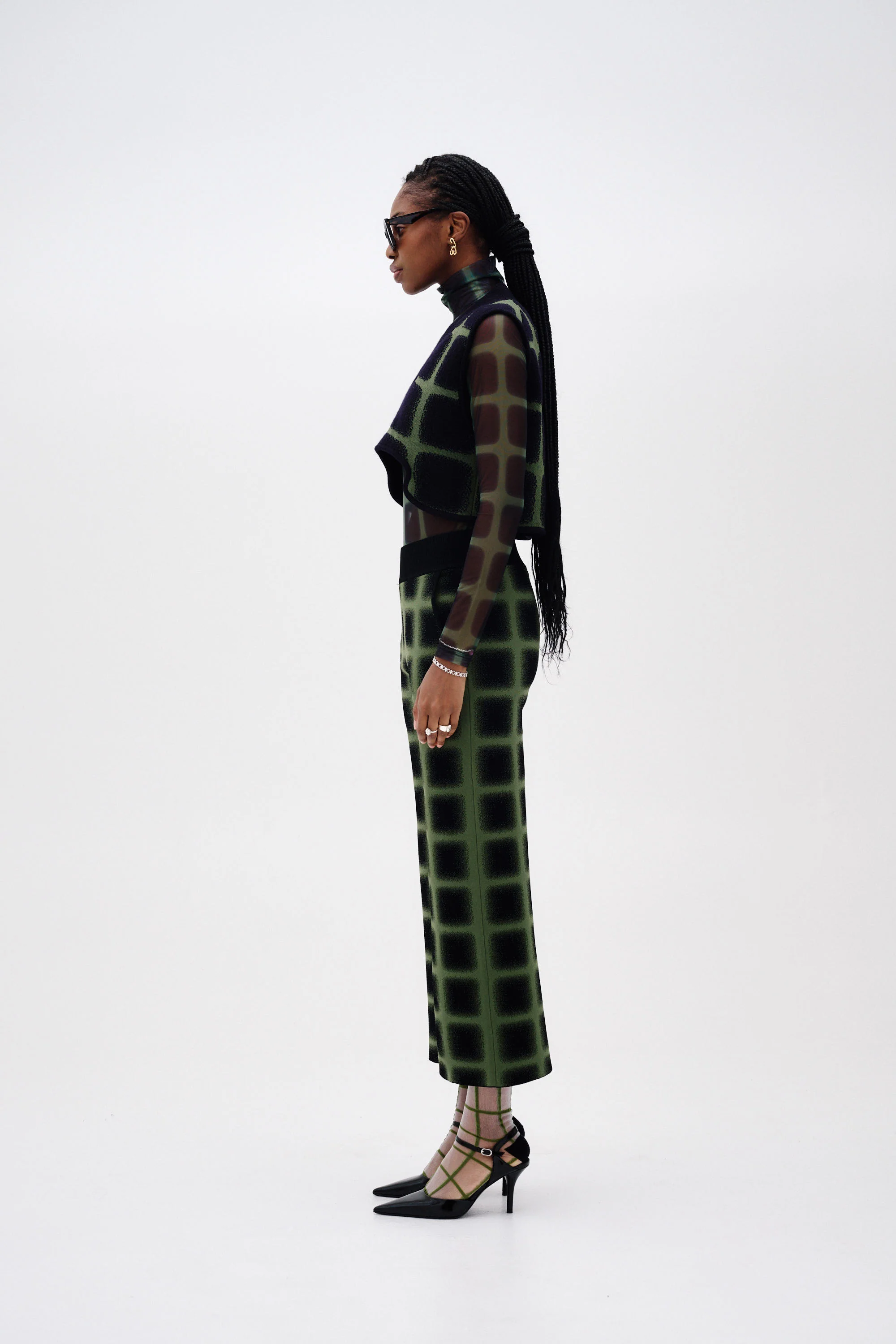 REYNOLDS PLAID CROPPED VEST - Image 4