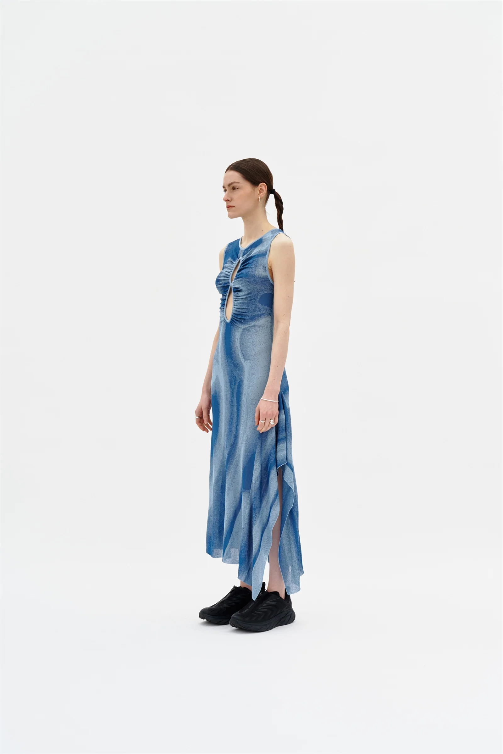 ROSIE RUCHED SHEER TANK DRESS - Image 2