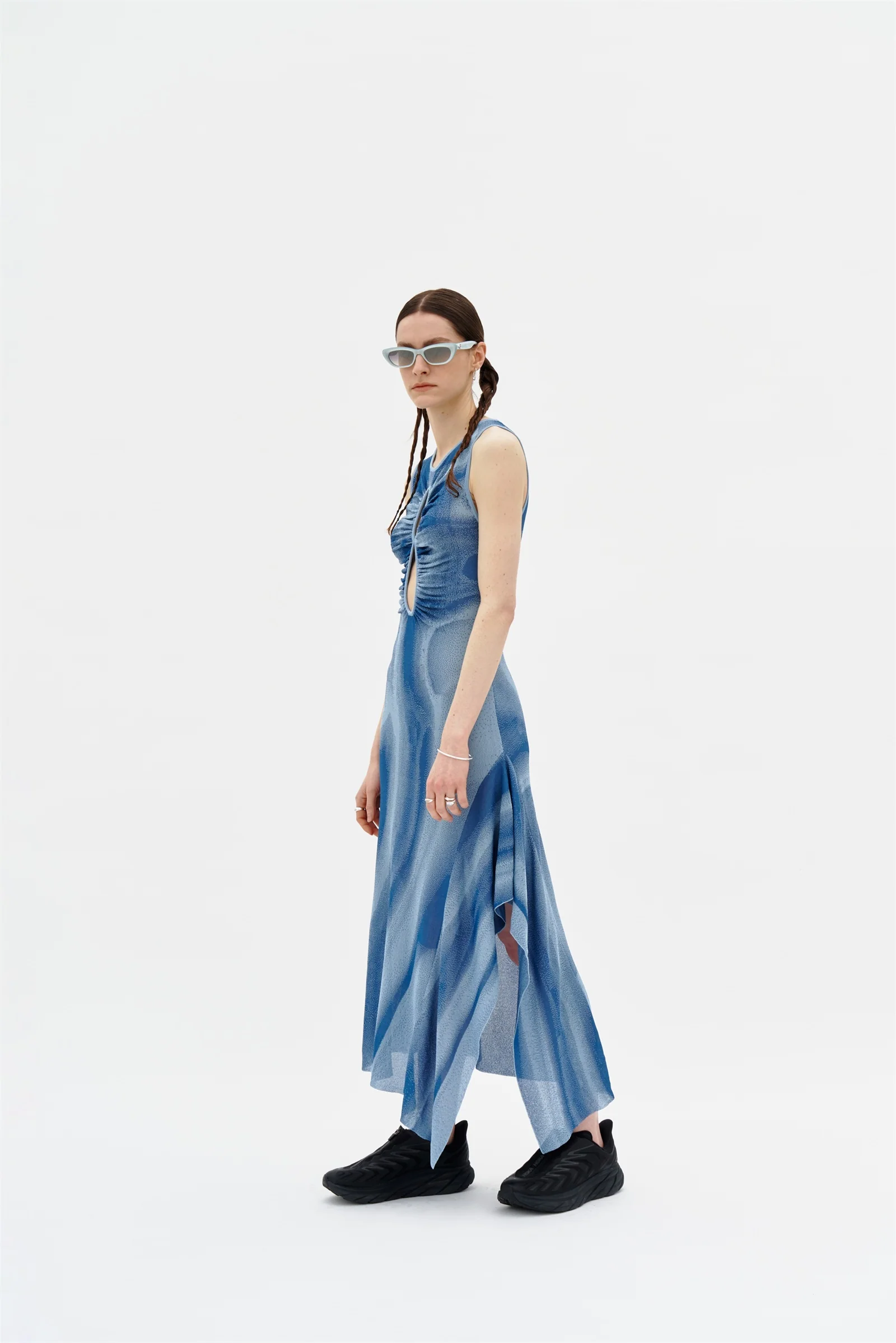 ROSIE RUCHED SHEER TANK DRESS - Image 4