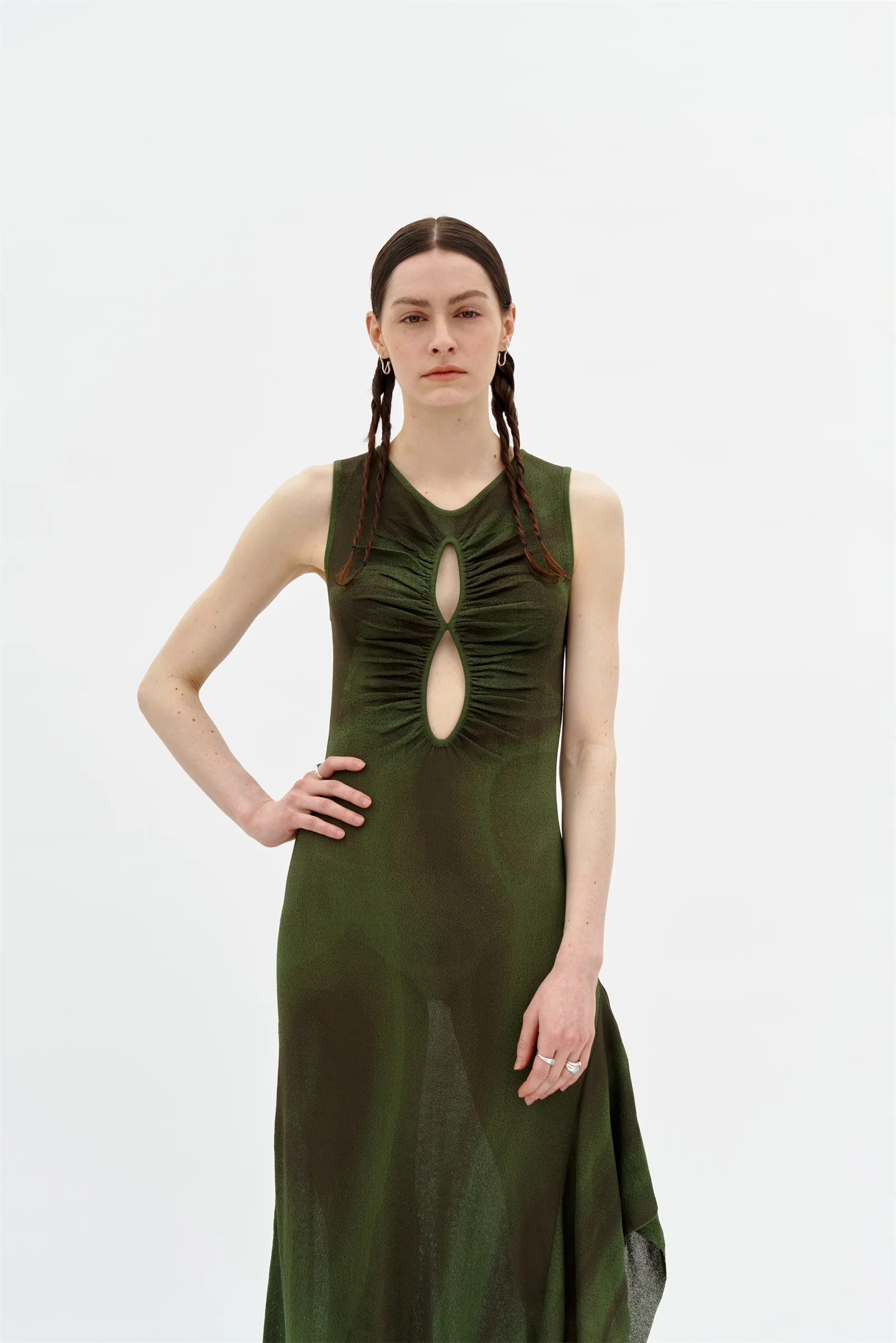 ROSIE RUCHED SHEER TANK DRESS - Image 4