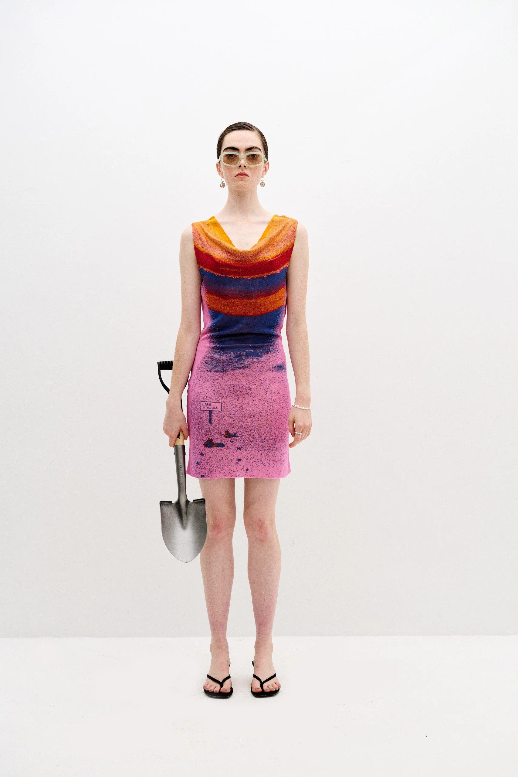 SALVIA LAKE PRINT MINI DRESS - Image 4