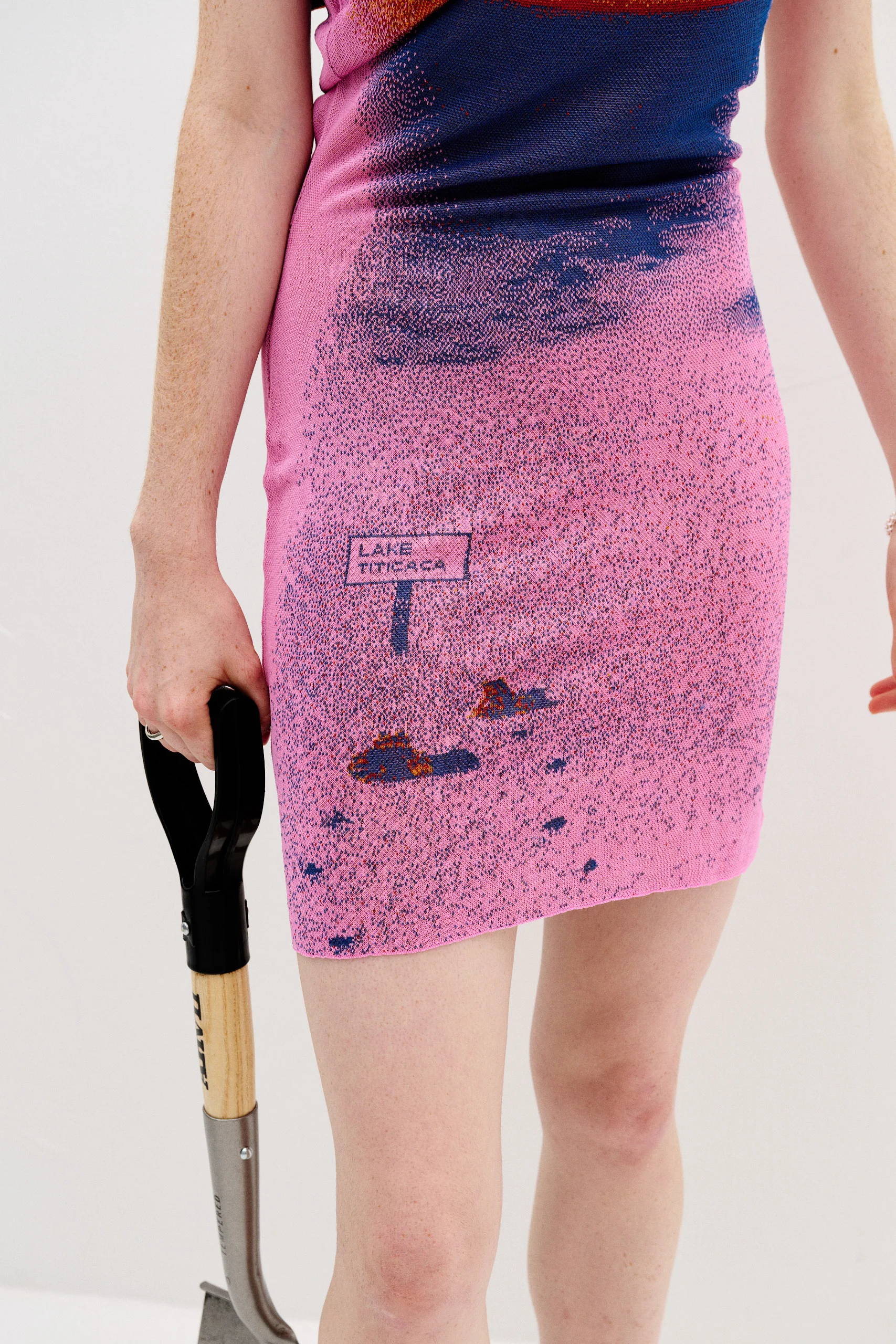 SALVIA LAKE PRINT MINI DRESS - Image 6