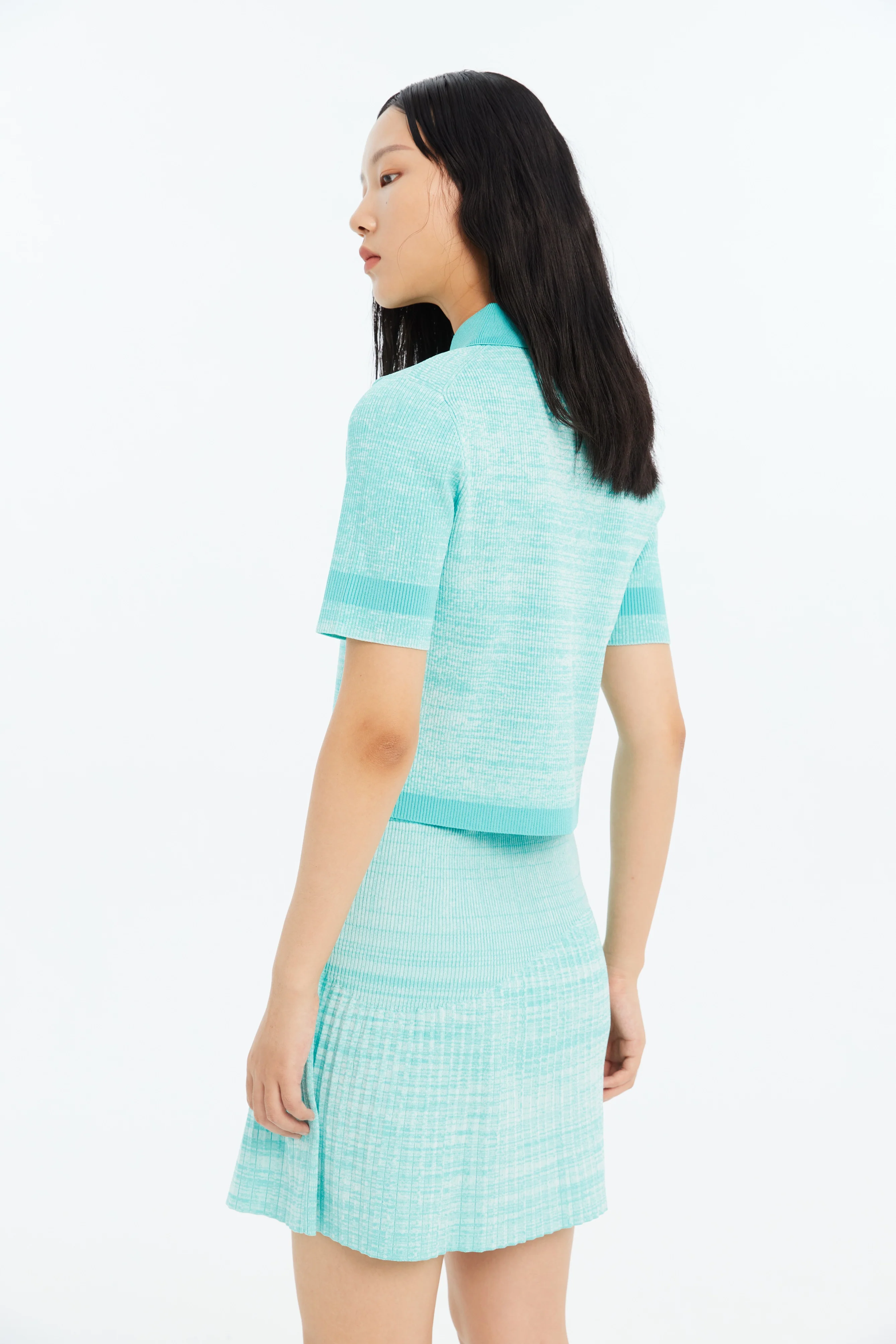 SAMMIE ECO CROPPED POLO SHIRT - Image 3