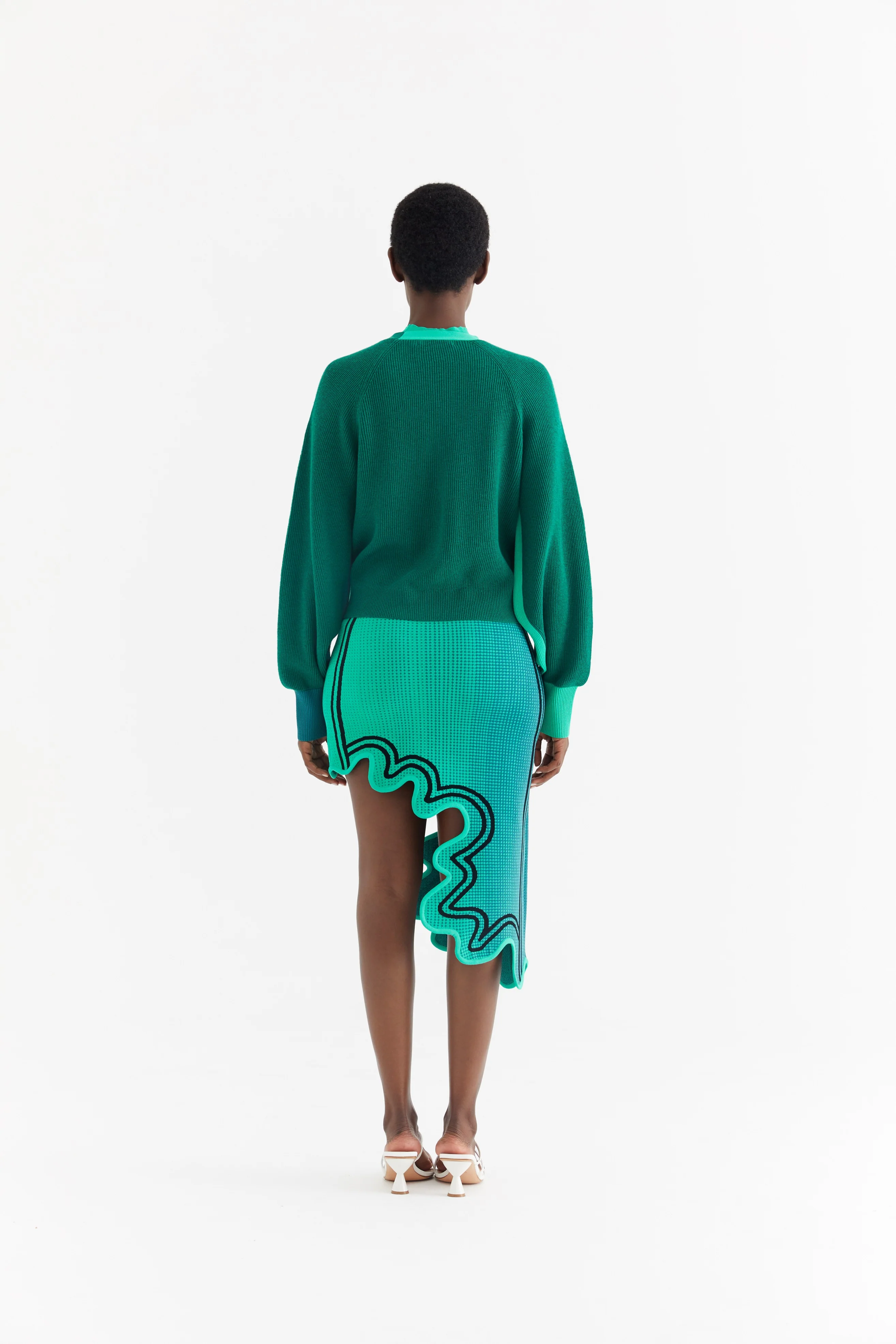 SEDNA MERINO WOOL WAVY CARDIGAN - Image 4