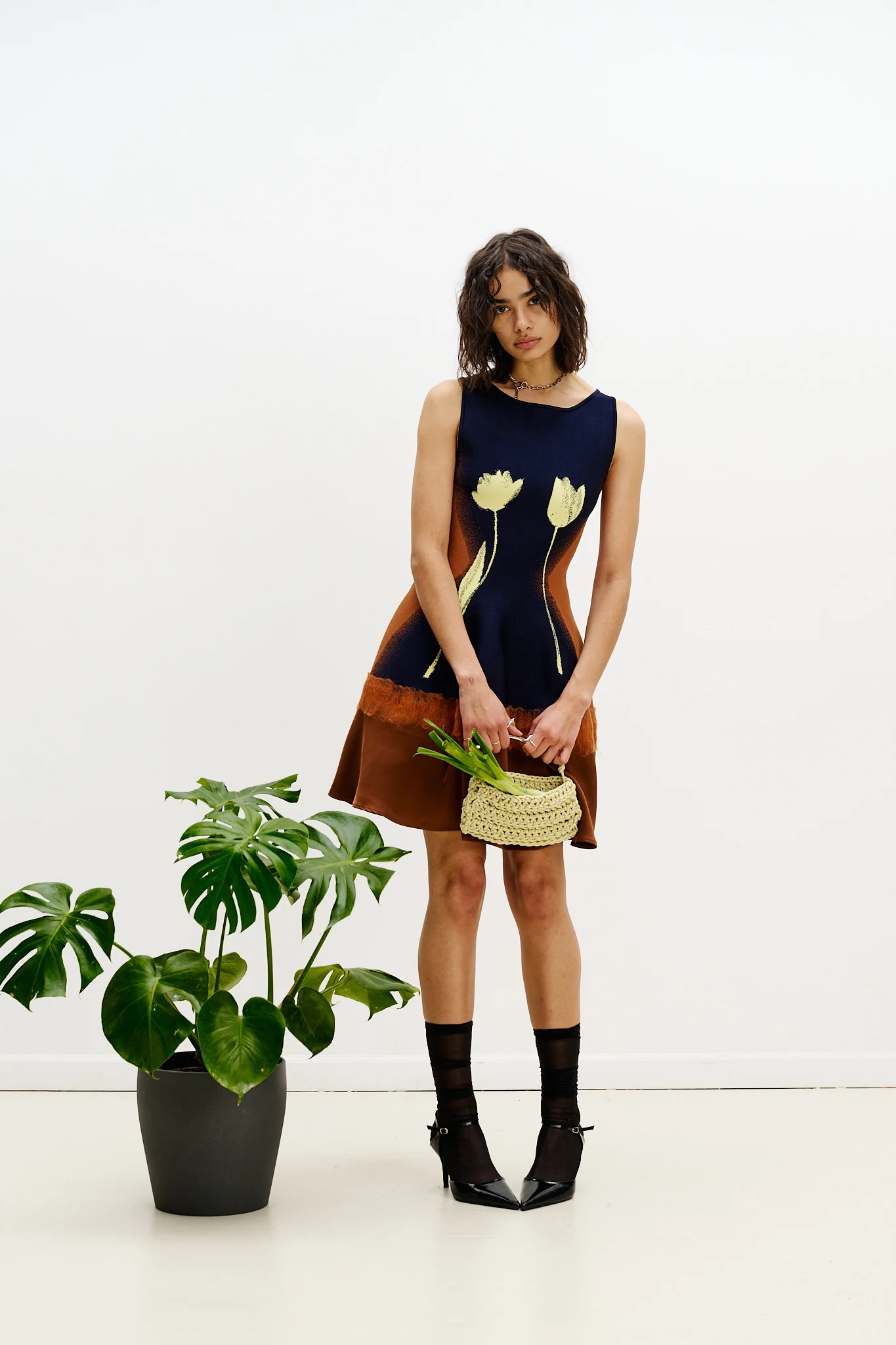SENNA NEEDLE PUNCH MINI DRESS - Image 2