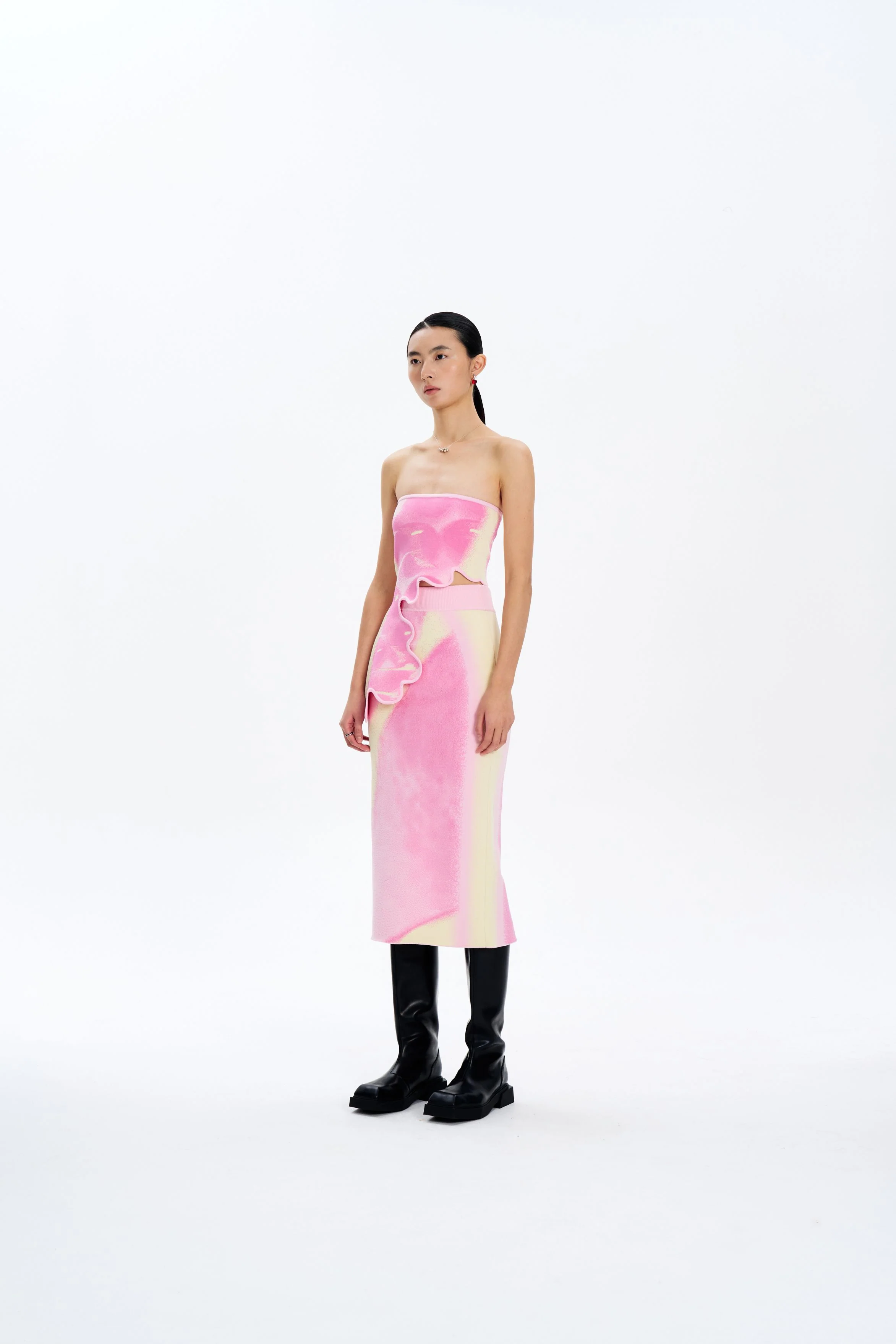 SOPHIE CHERRY PRINT MIDI SKIRT - Image 3