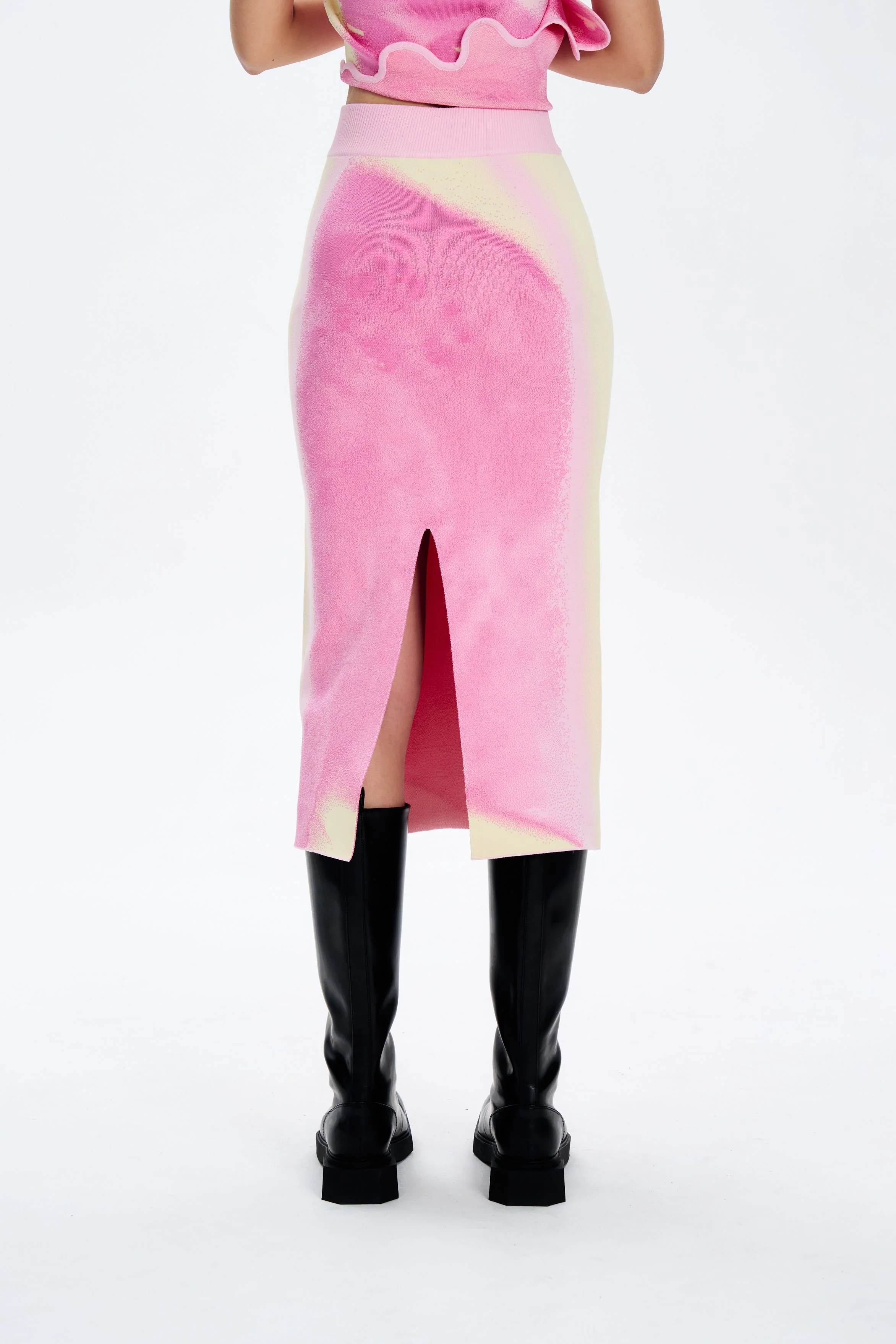 SOPHIE CHERRY PRINT MIDI SKIRT - Image 5