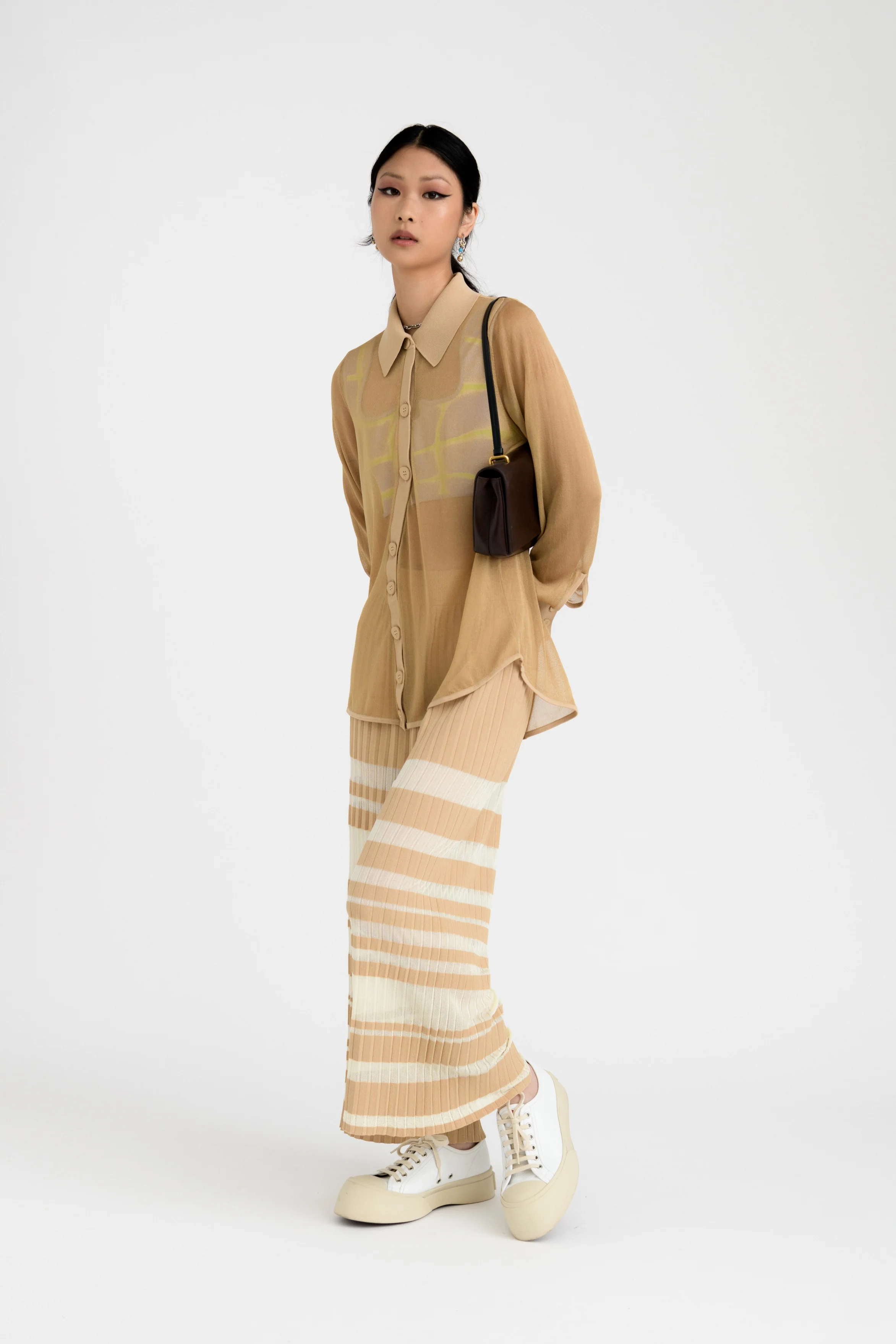 STARLET PLEATED WIDE LEG PANTS