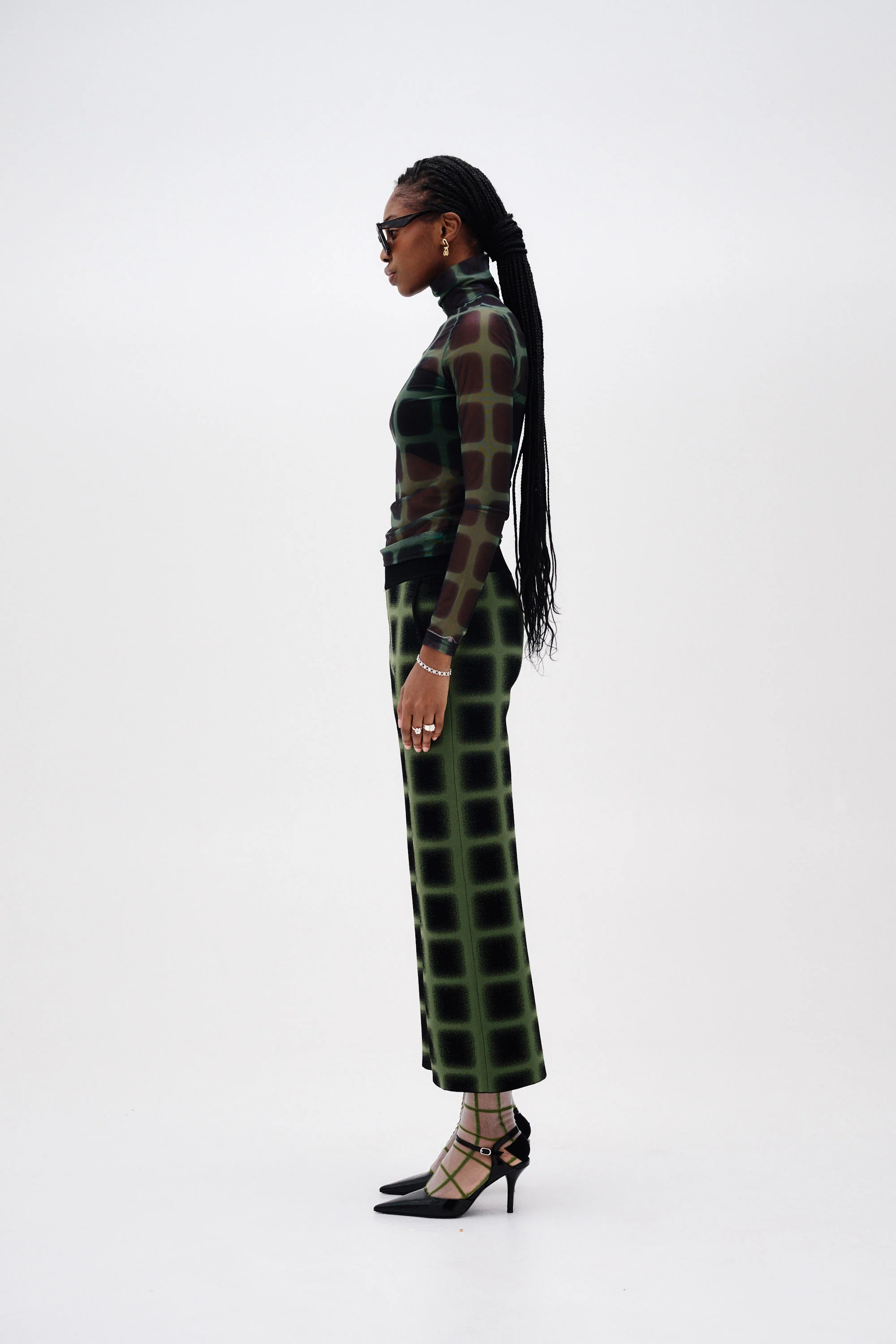 SULLEY PLAID TURTLENECK TOP - Image 4