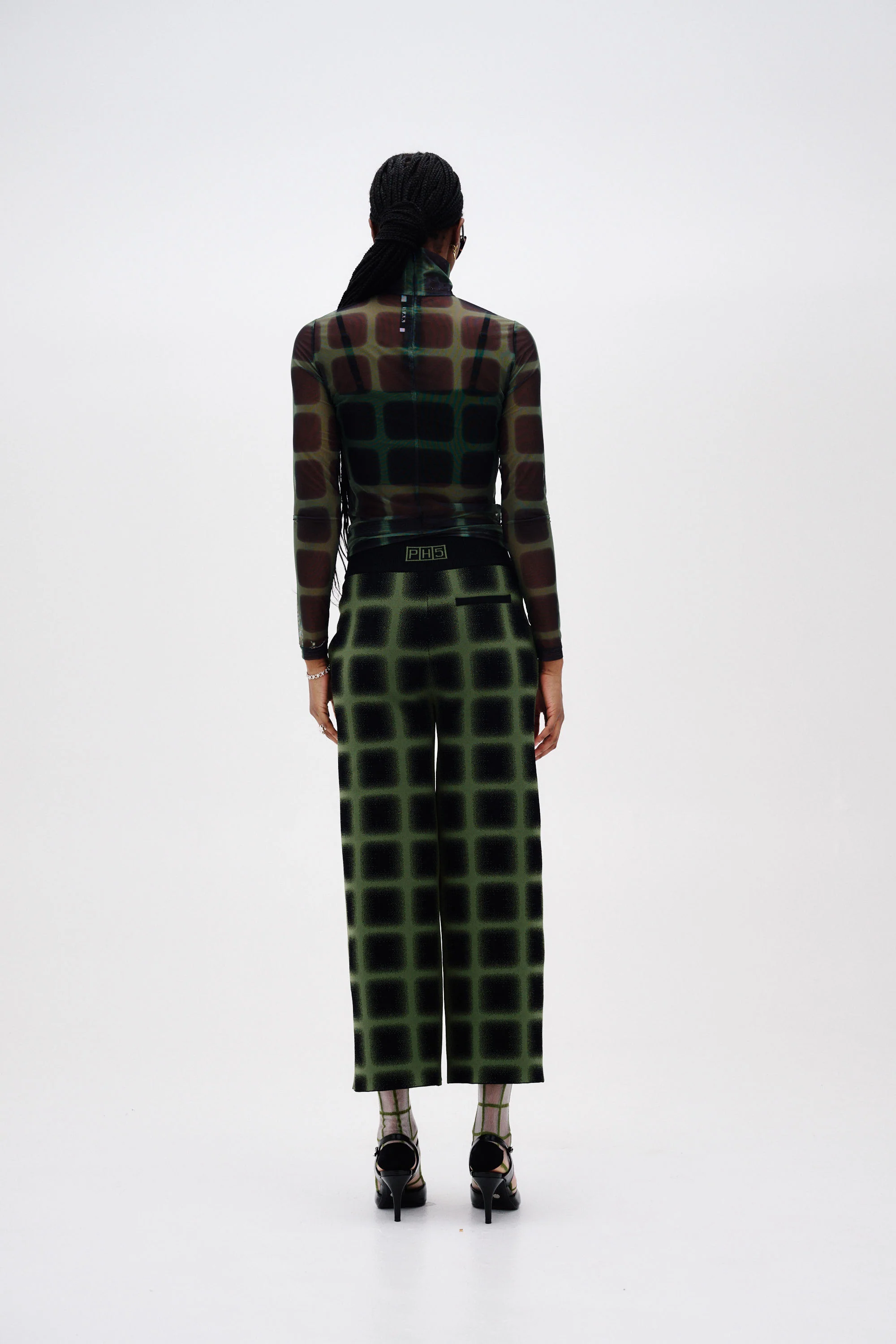 SULLEY PLAID TURTLENECK TOP - Image 5