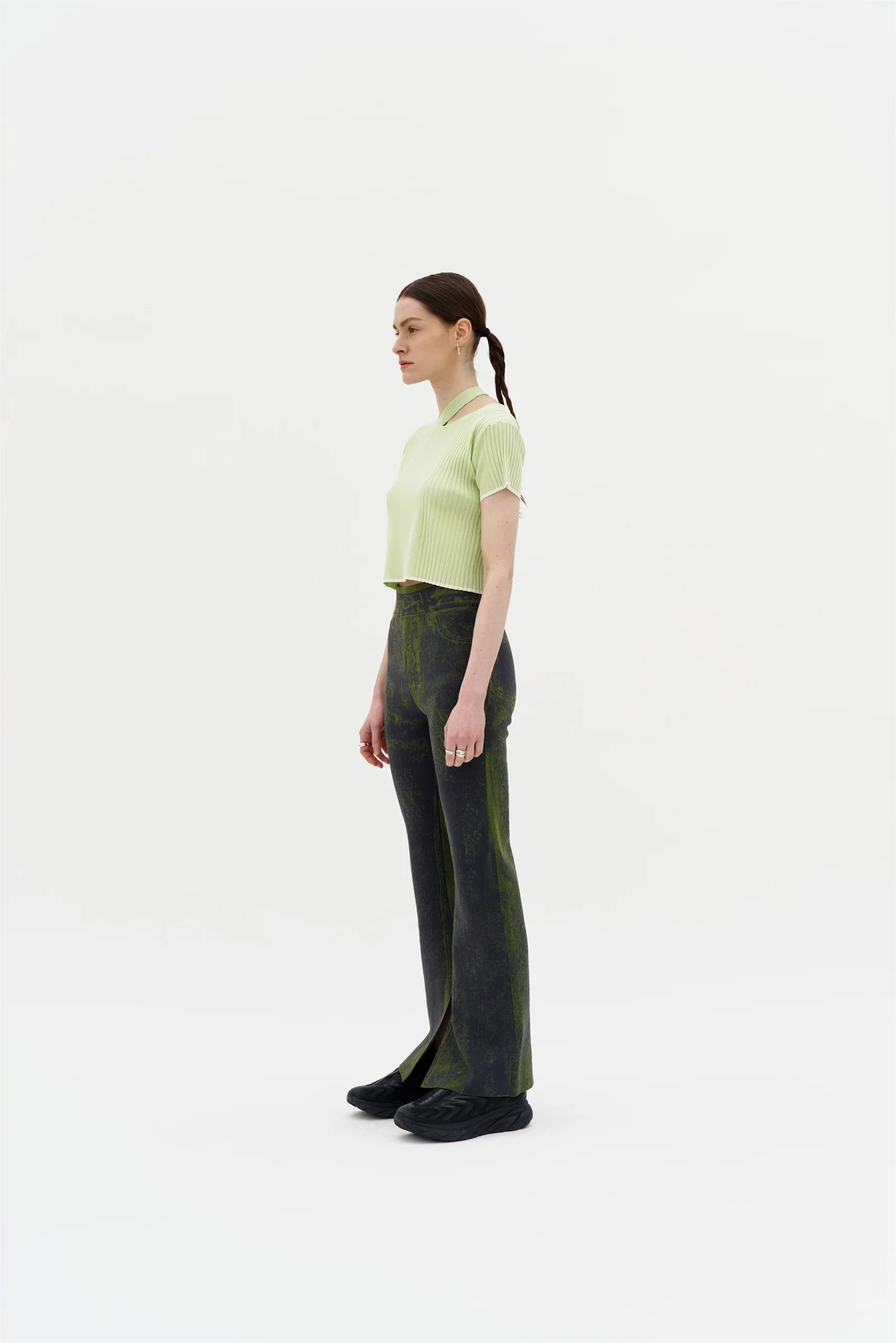 SYKES MIXED RIB CROPPED TOP - Image 3