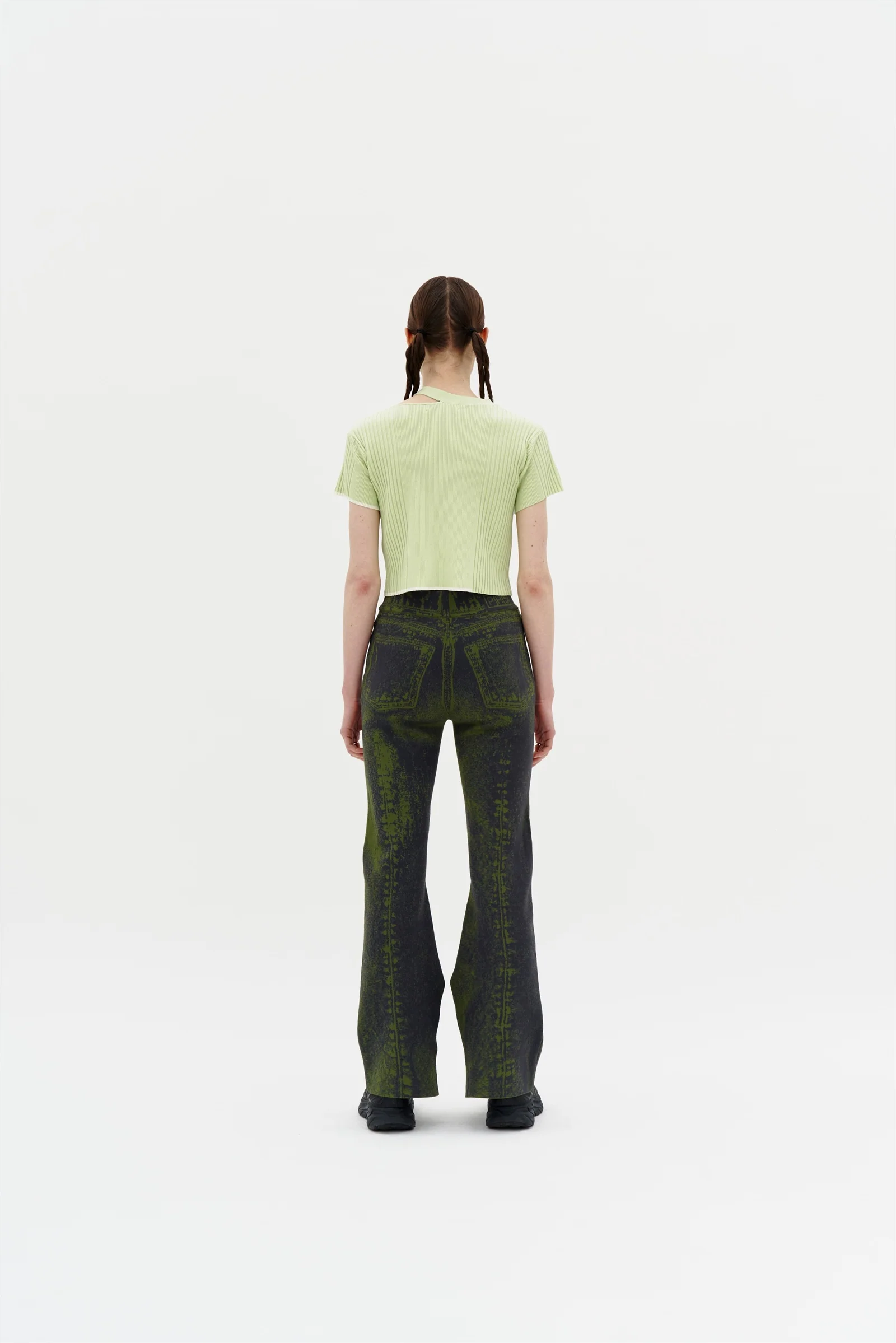 SYKES MIXED RIB CROPPED TOP - Image 4