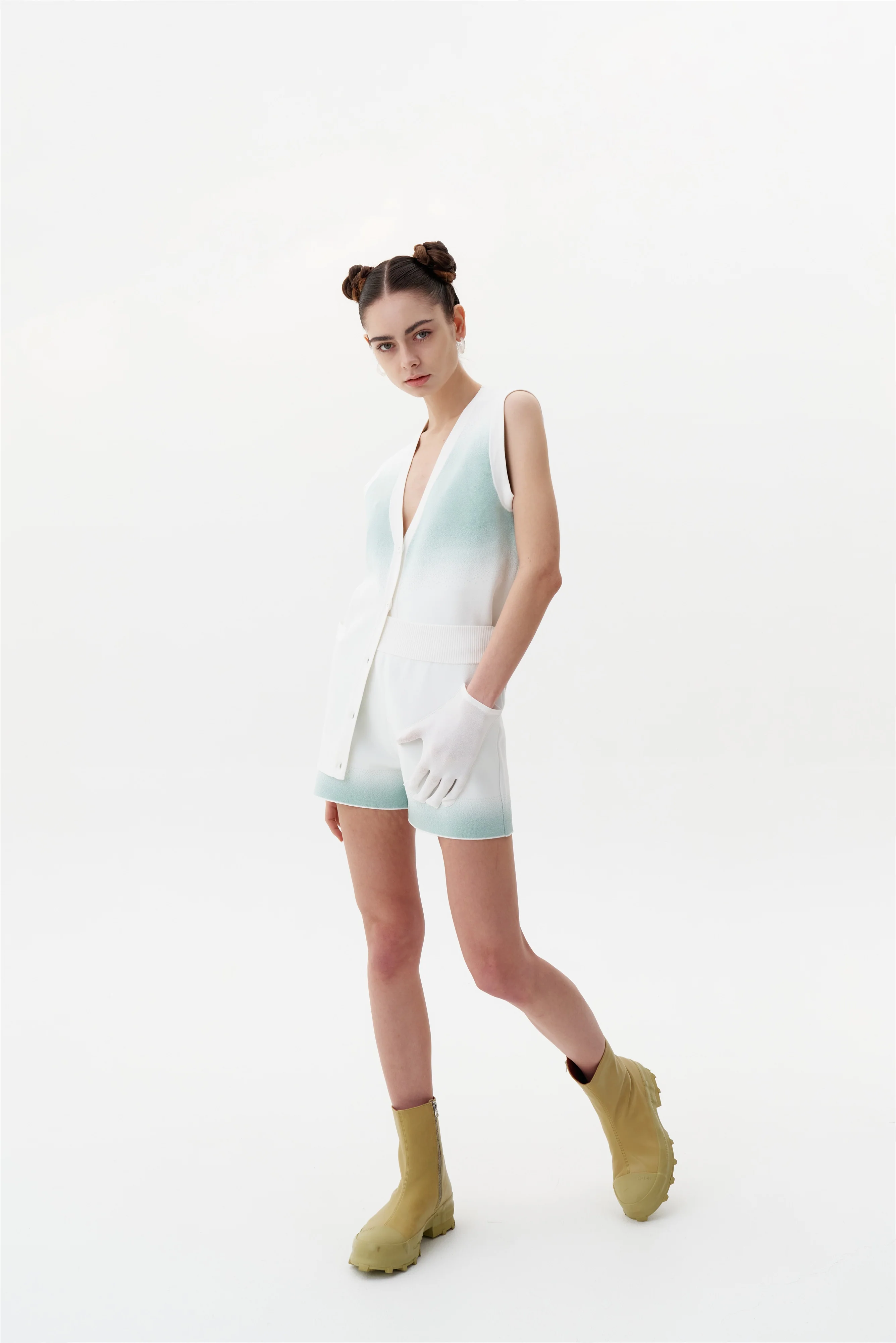 TALESTO "SPRAY PAINTED" SHORTS WITH POCKET - Image 3
