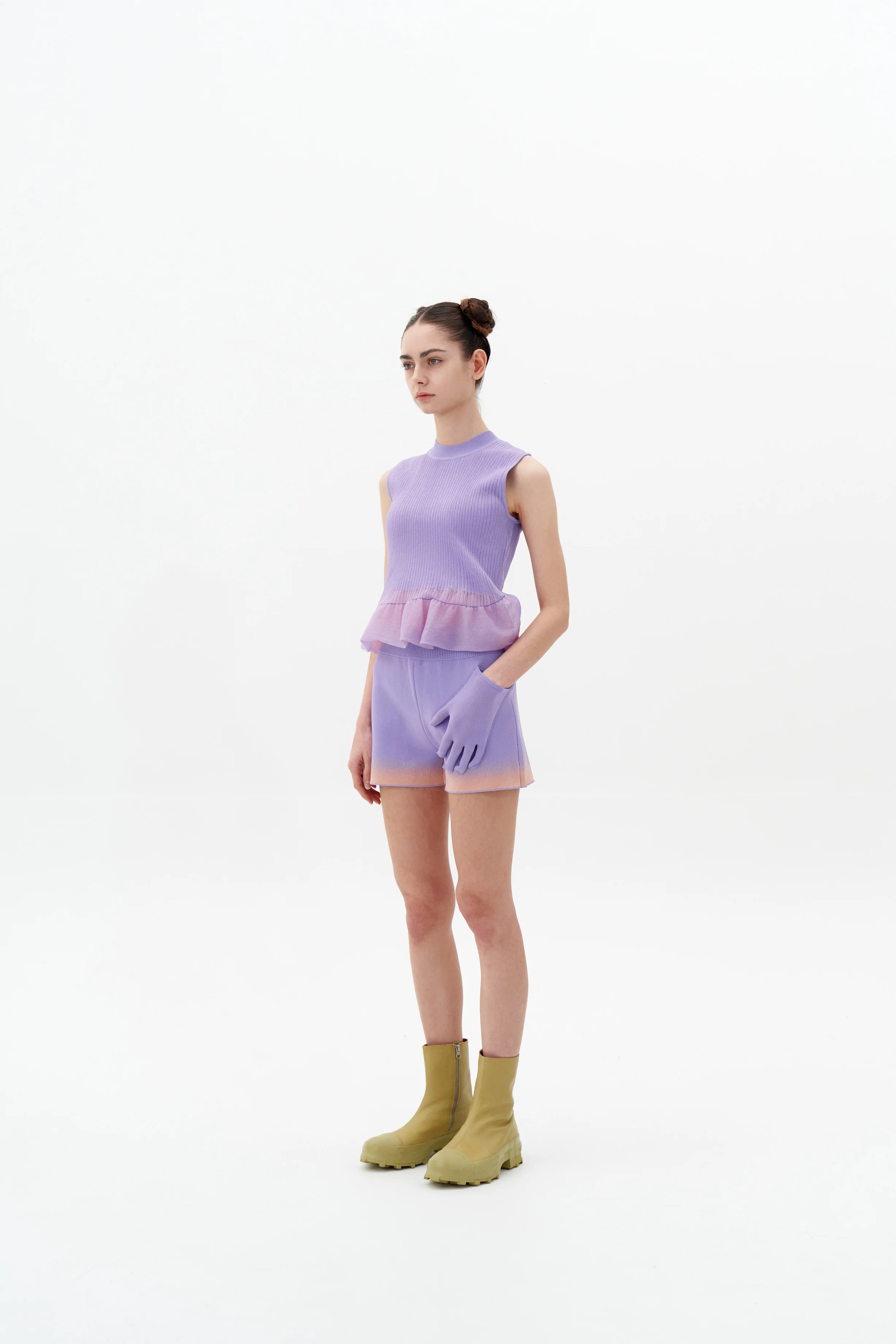 TALESTO "SPRAY PAINTED" SHORTS WITH POCKET - Image 2