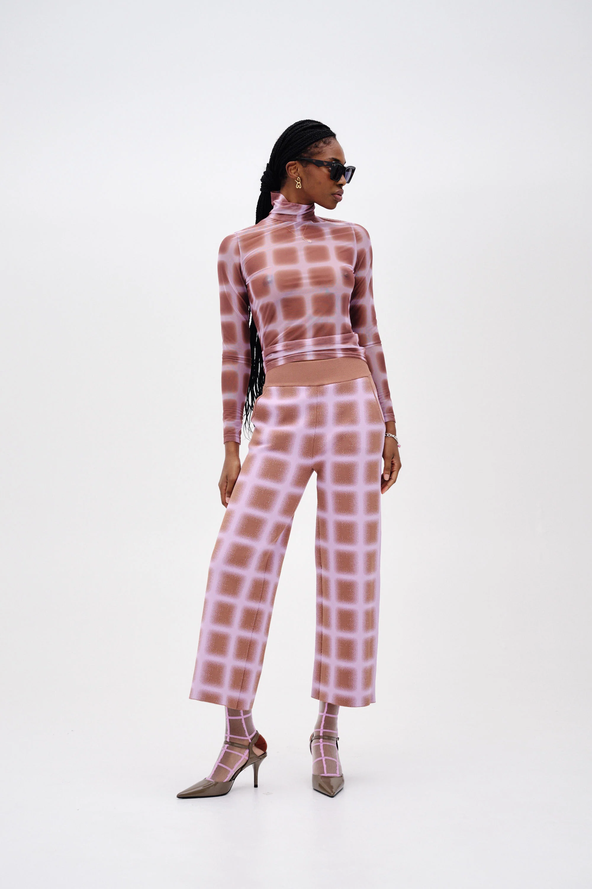 THYME WIDE LEG CROPPED PANTS - Image 2