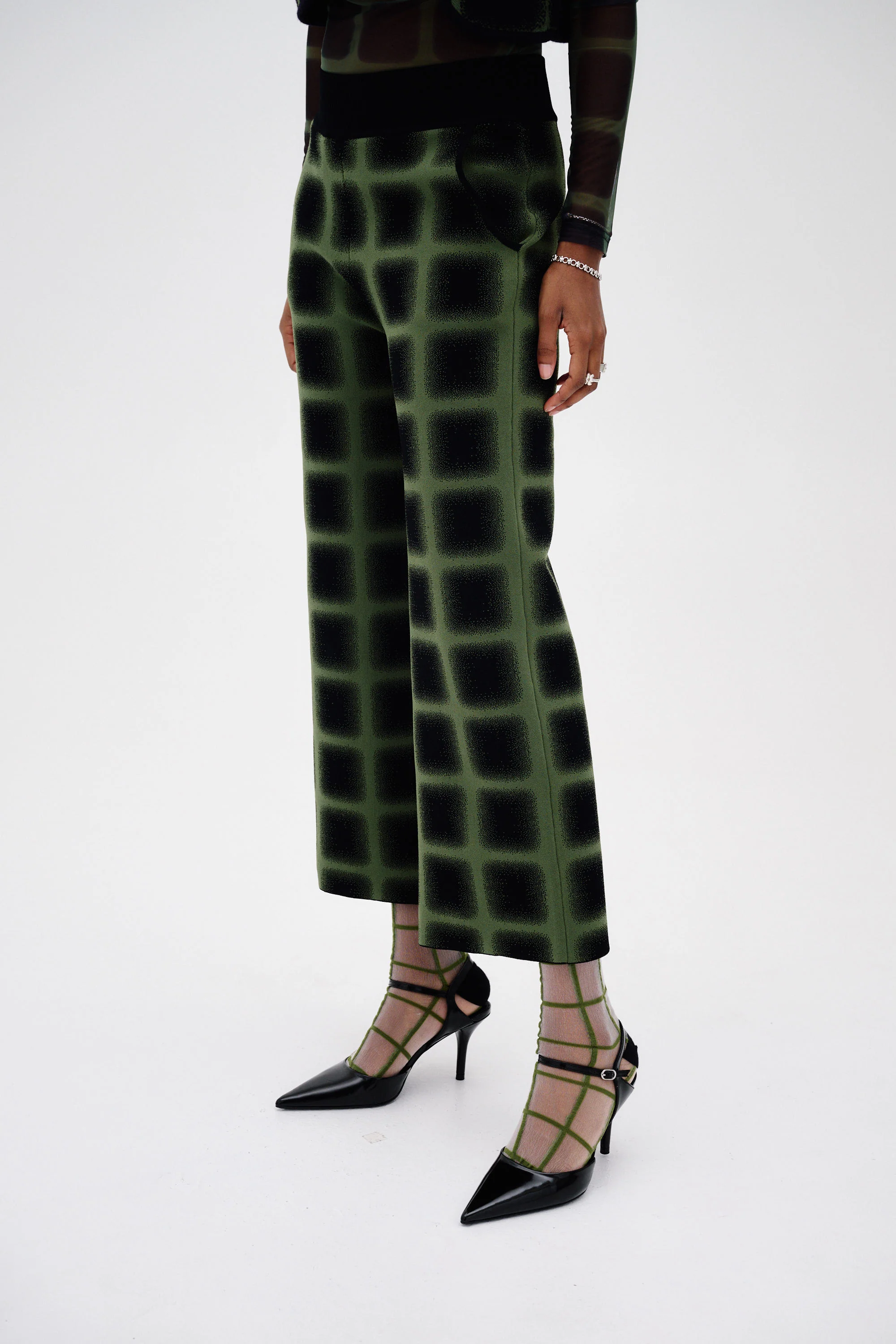 THYME WIDE LEG CROPPED PANTS - Image 5