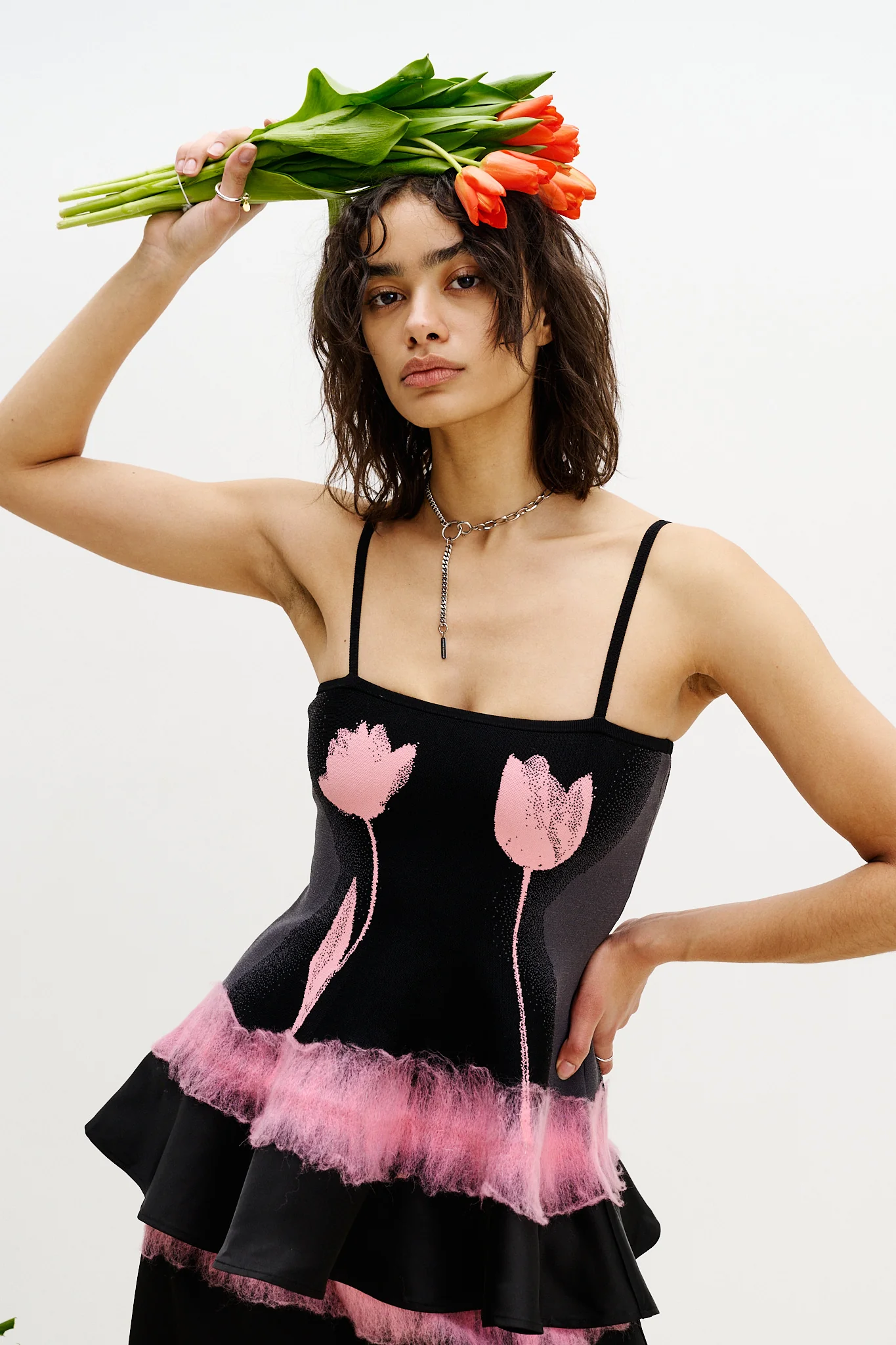 TULIP NEEDLE PUNCH TANK TOP - Image 5