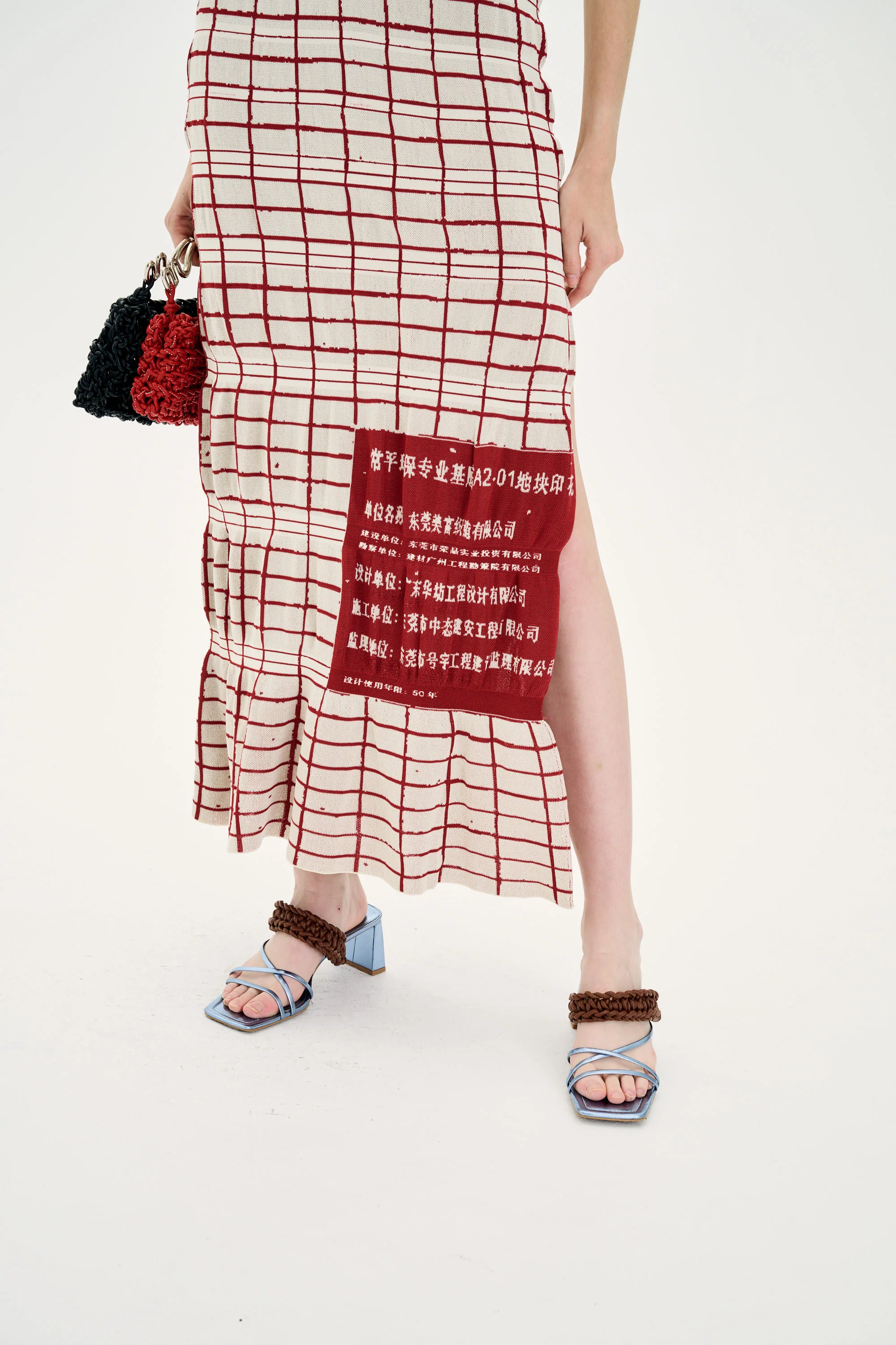 UME PLAID PRINT MAXI TANK DRESS - Image 5