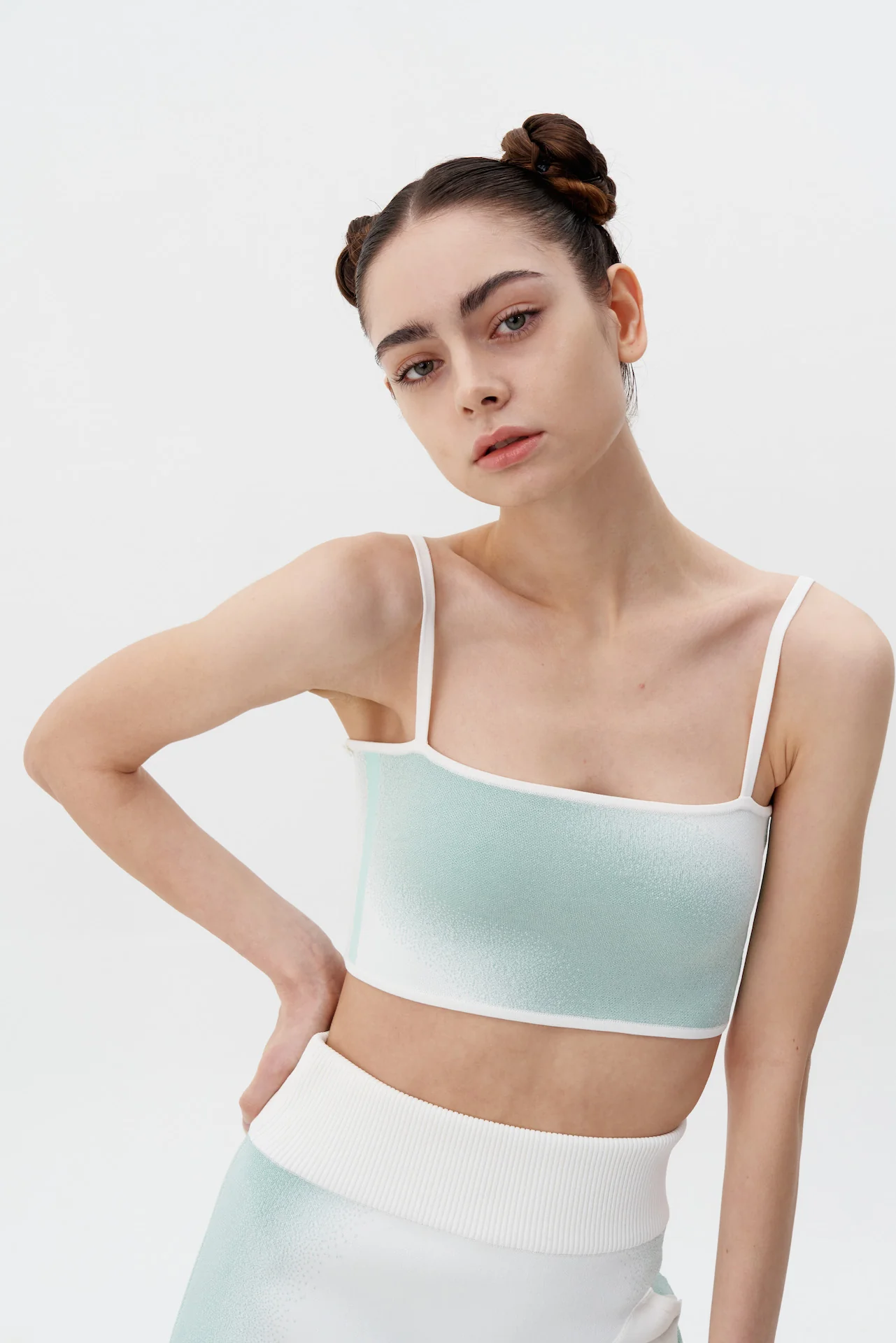 WHIRLPOOL "SPRAY PAINTED" BRA TOP WITH DETACHABLE GLOVES - Image 5