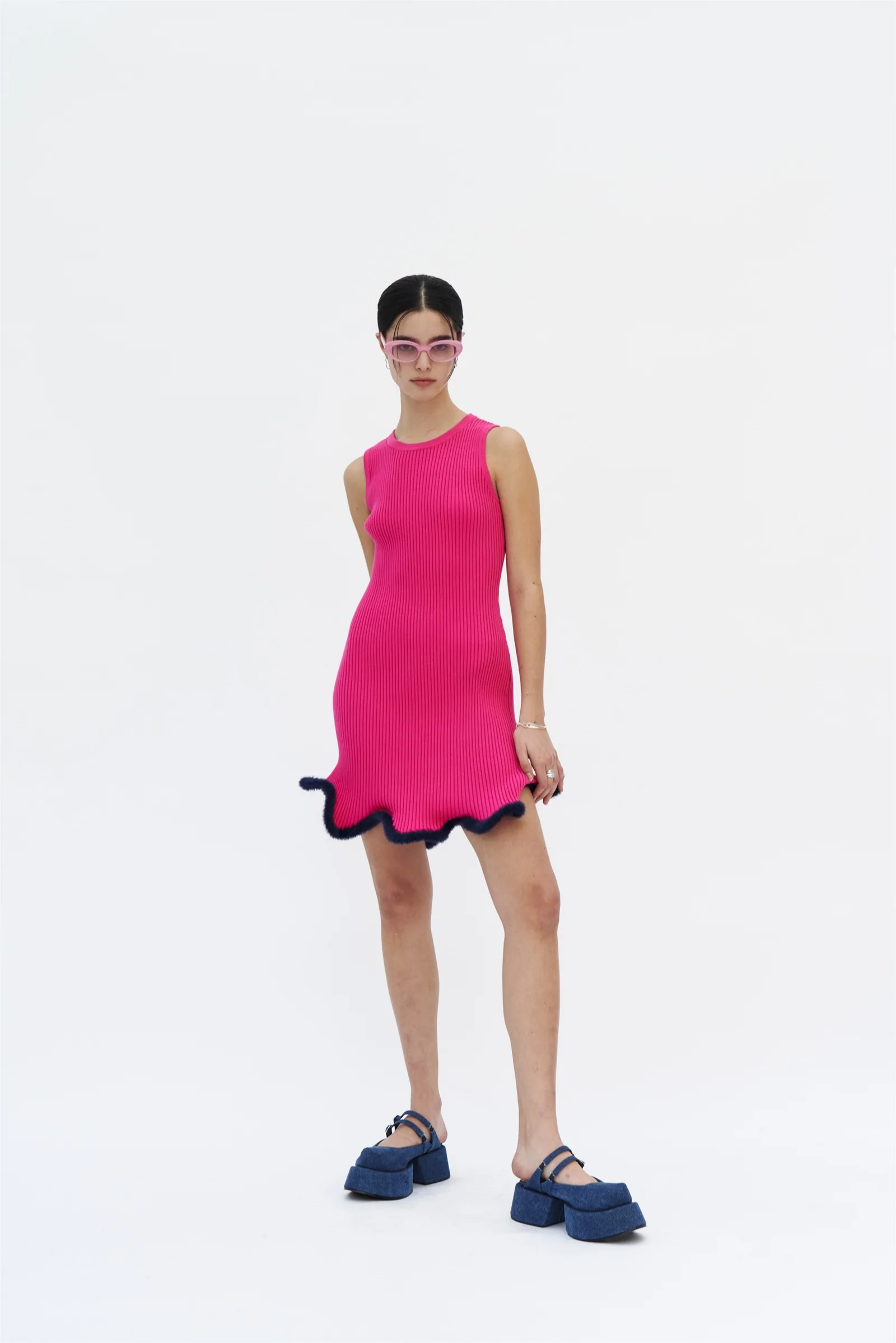 XENA 3D WAVY MINI TANK DRESS - Image 2