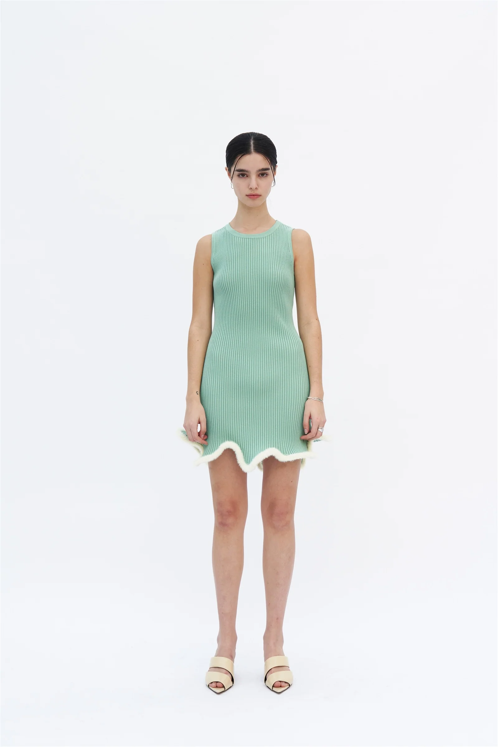 XENA 3D WAVY MINI TANK DRESS - Image 2