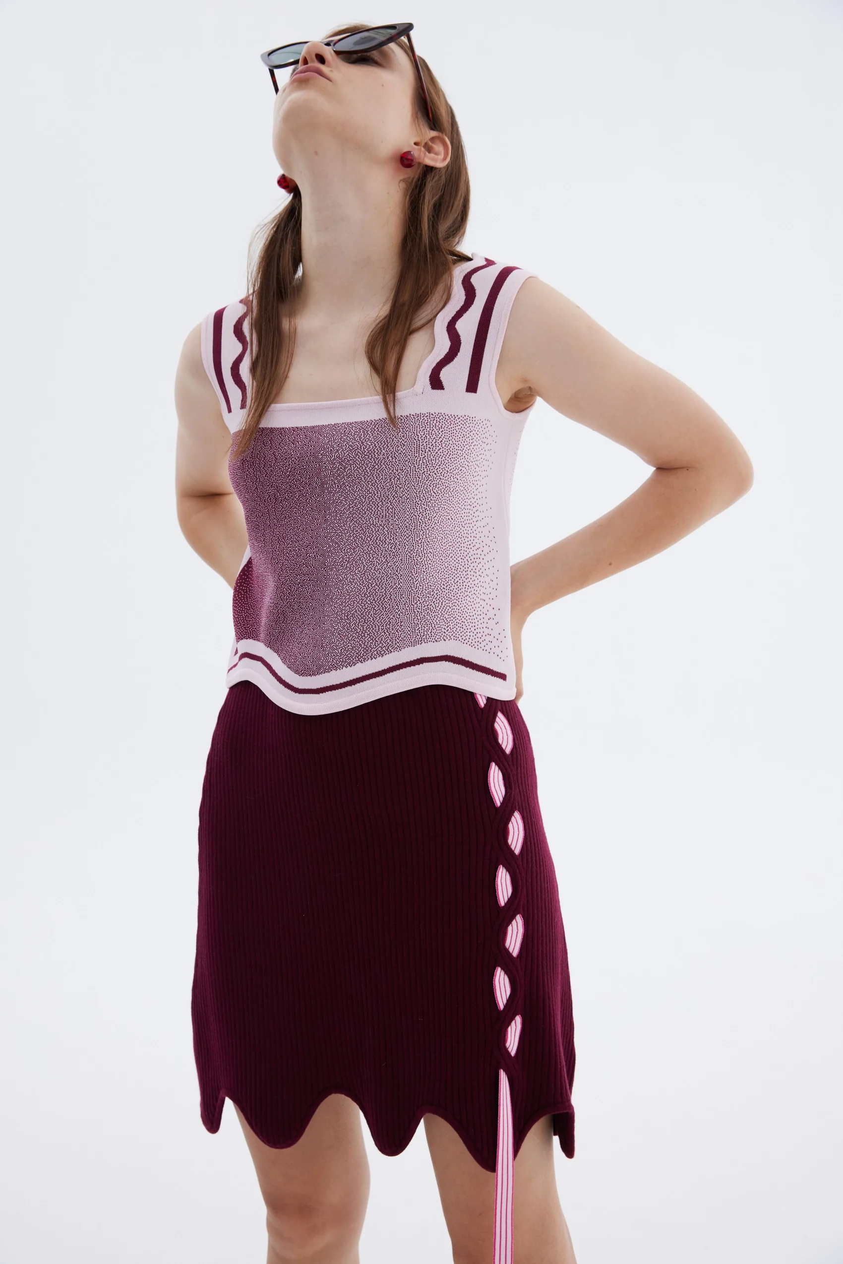 ZANE WAVY CROPPED TANK - Image 2