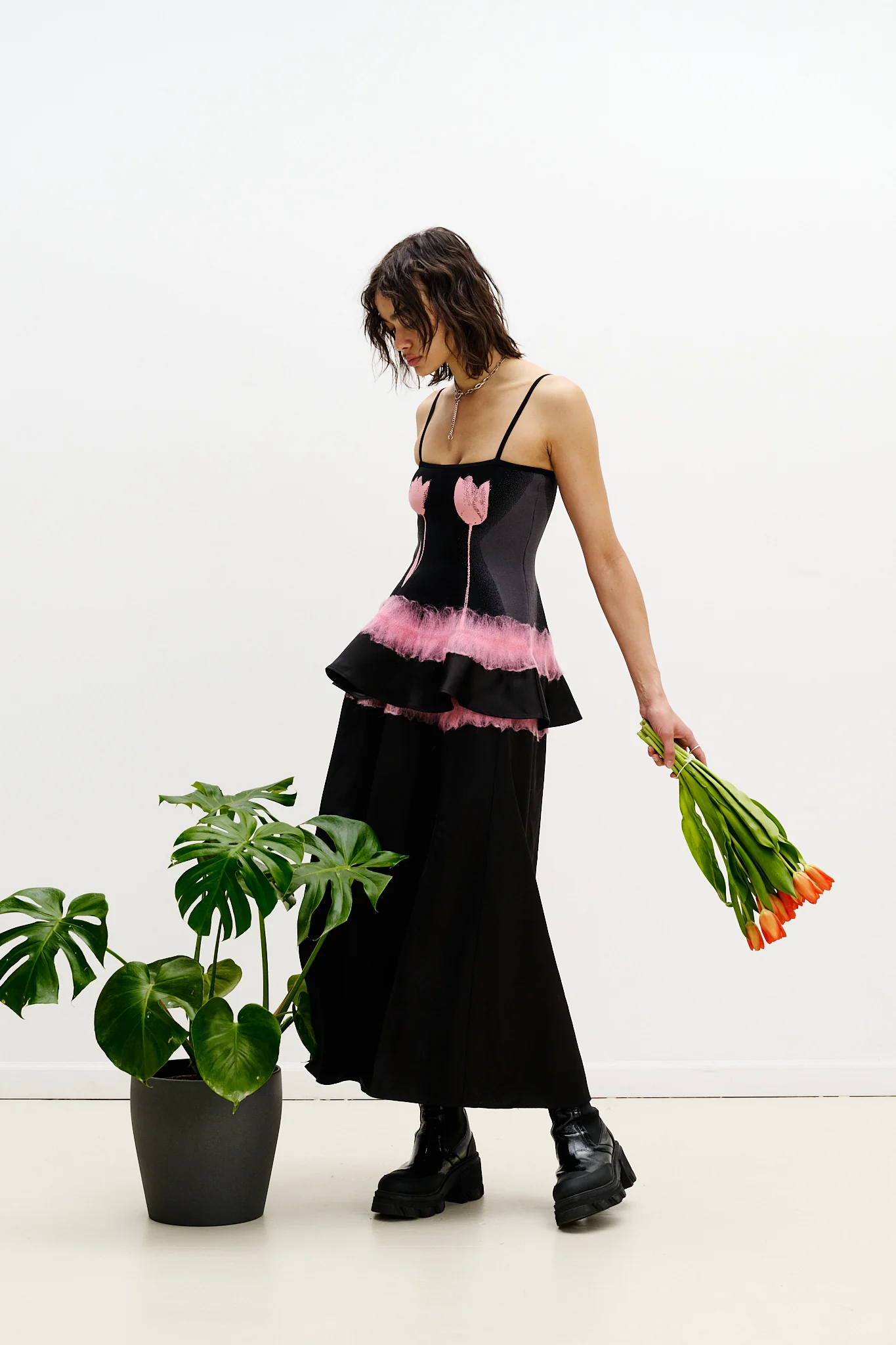 ZINYA NEEDLE PUNCH MAXI SKIRT - Image 6