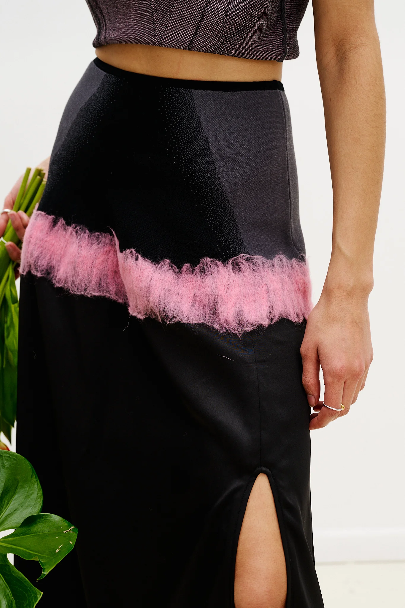 ZINYA NEEDLE PUNCH MAXI SKIRT - Image 8