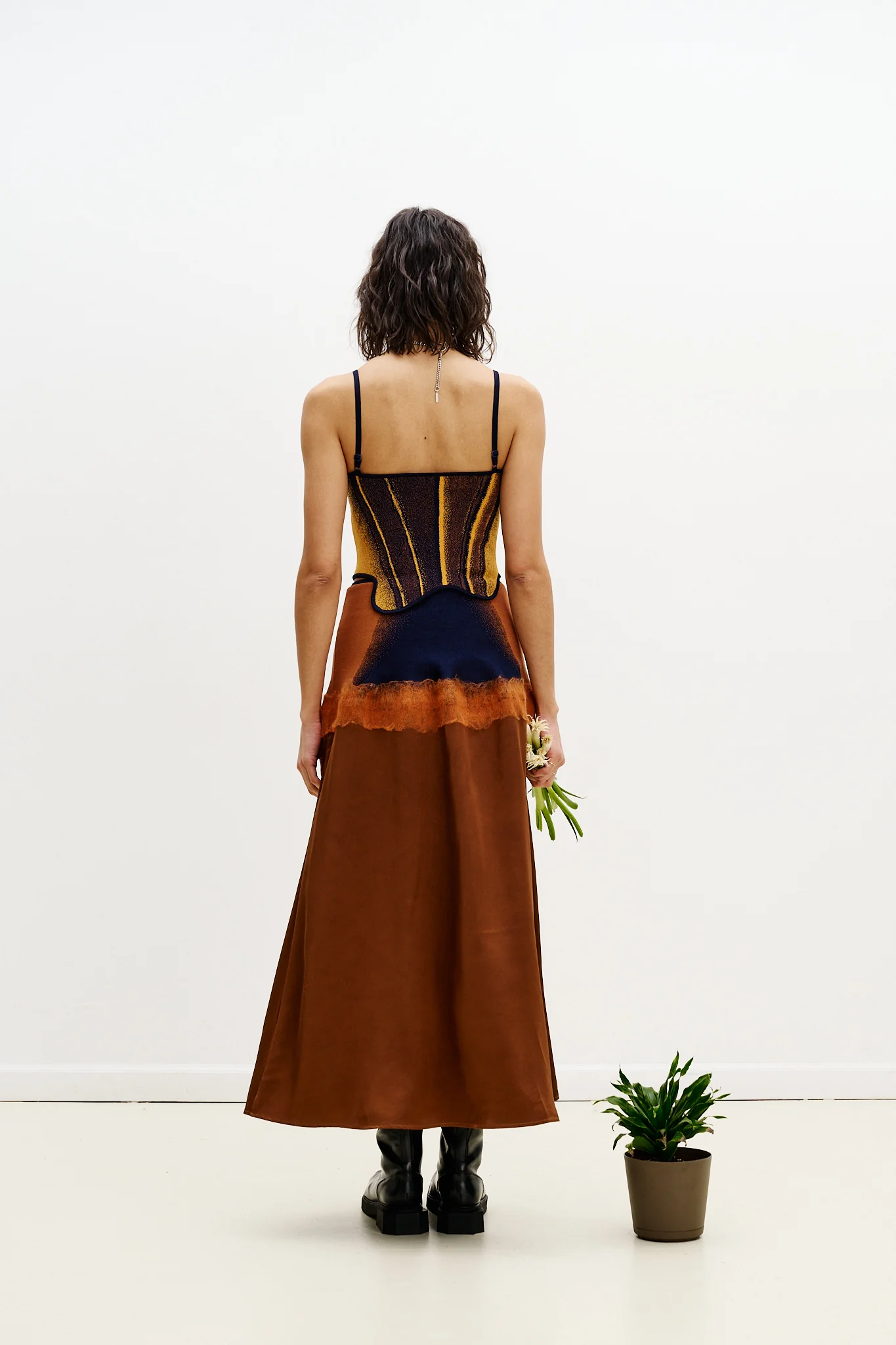 ZINYA NEEDLE PUNCH MAXI SKIRT - Image 5